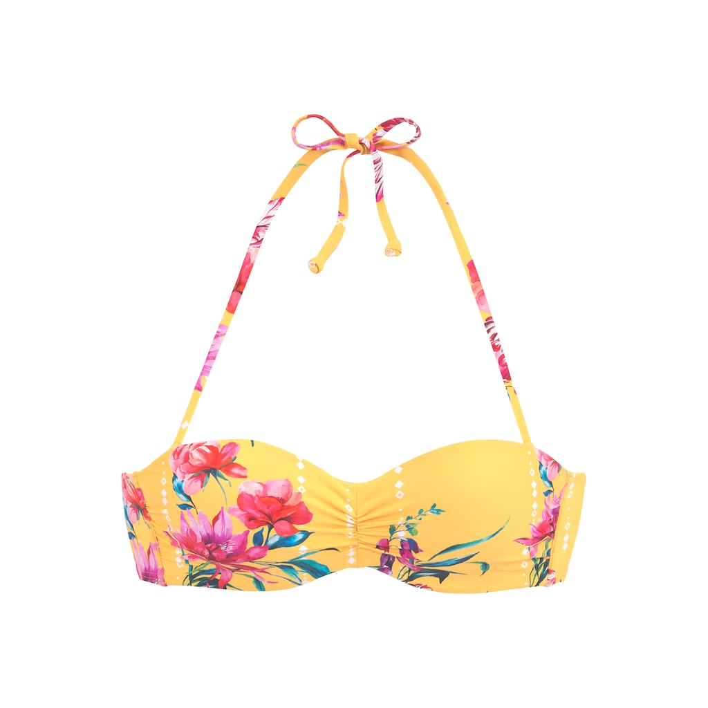 Sunseeker Bügel-Bandeau-Bikini-Top »Modern«, mit Blumenprint