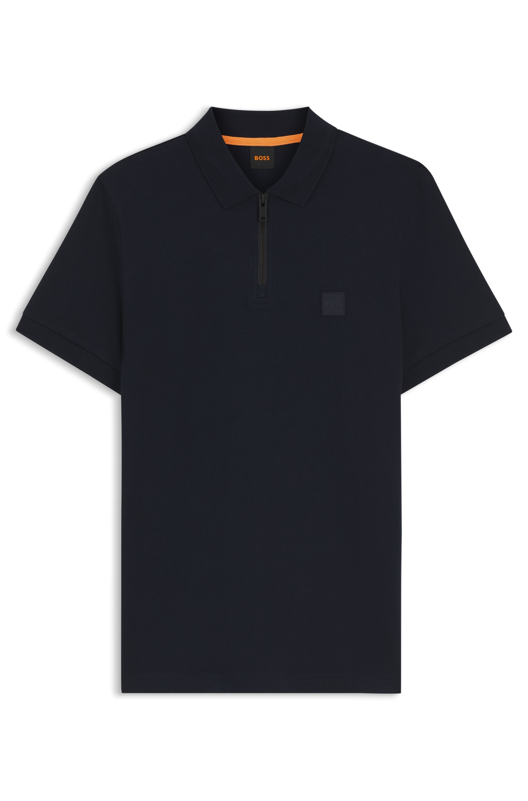 BOSS ORANGE Poloshirt »Passerzip Regular Fit Zipper« Zip Classic Stretch Pique Polo, pflegeleicht