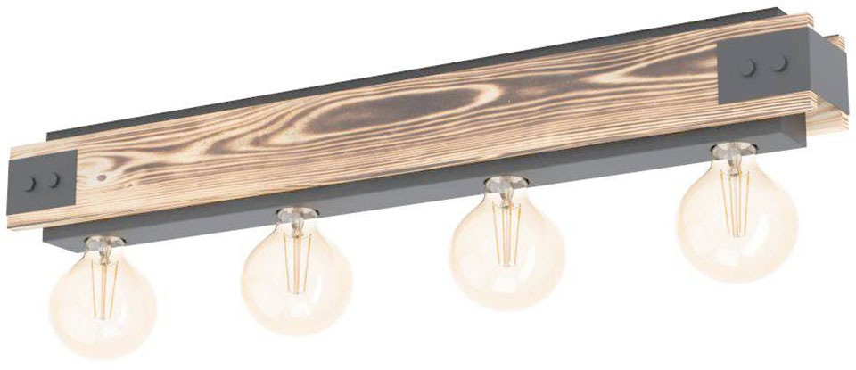 Eglo Deckenleuchte »LAYHAM Deckenlampe in braun, Größe Höhe: 10 cm