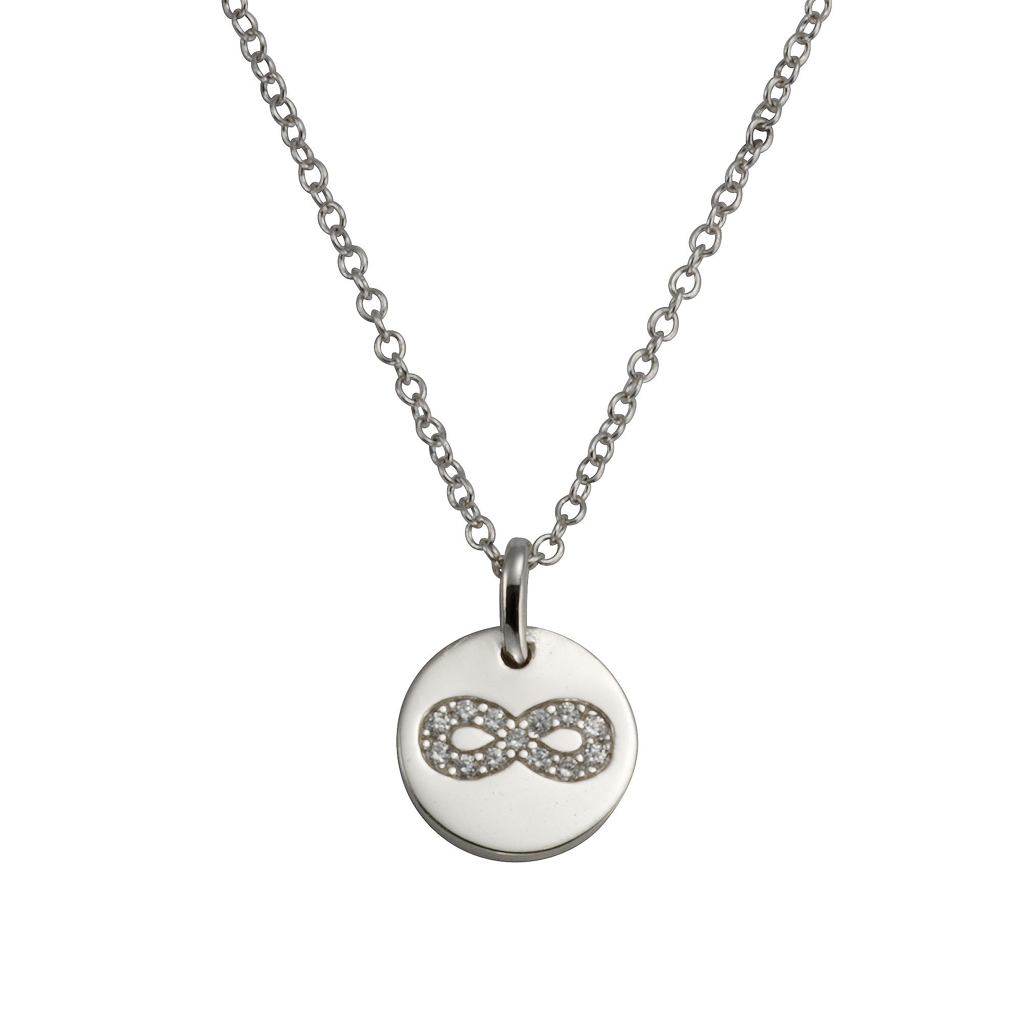 Zeeme Collier »925/- Sterling Silber rhodiniert Zirkonia«