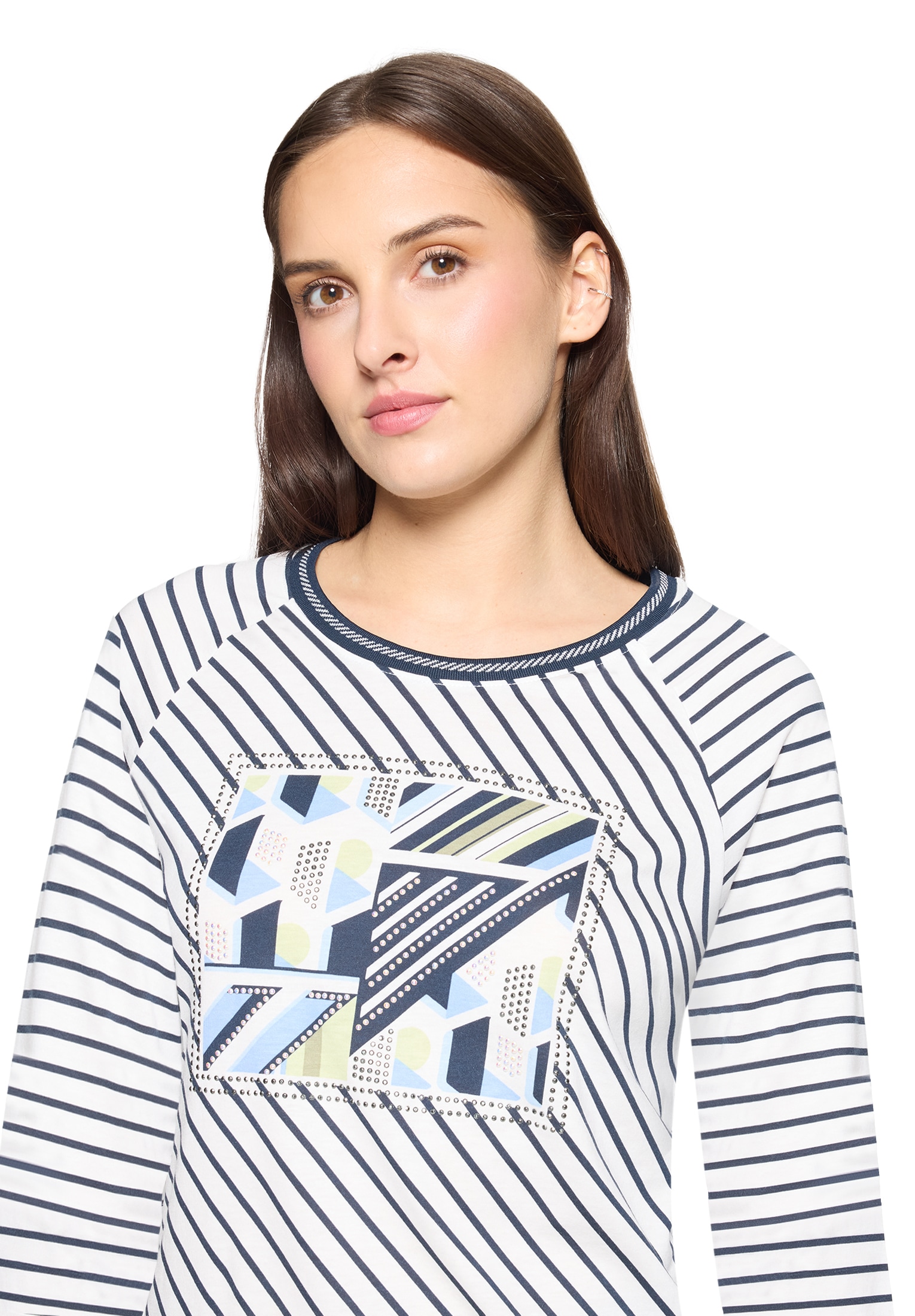Betty Barclay 3/4-Arm-Shirt »Ringelshirt mit Strass«