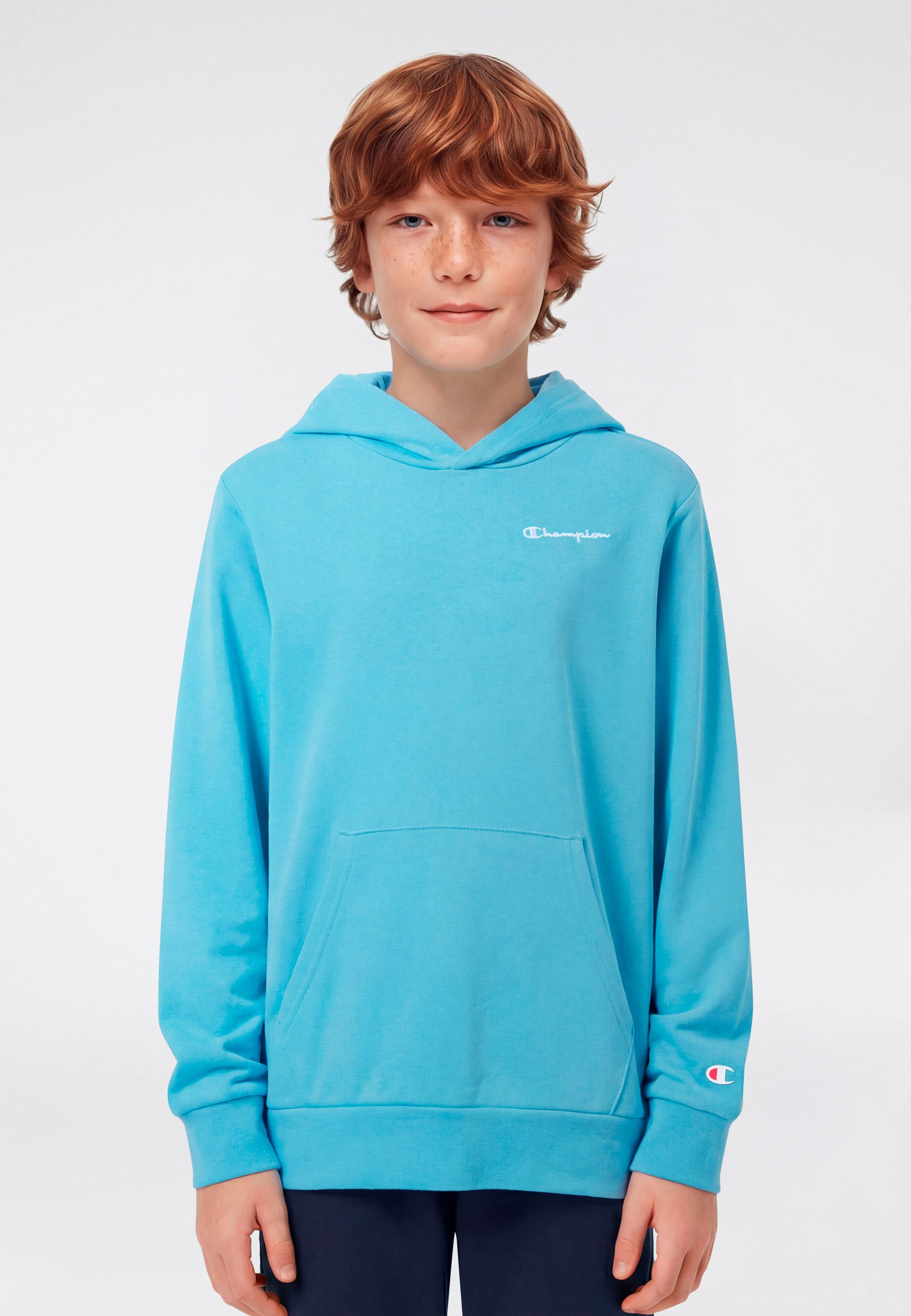 Champion Kapuzensweatshirt »ICONS CONTRAST Terry Hoodie«, für Kinder, sportlicher Stil, mit Kapuze
