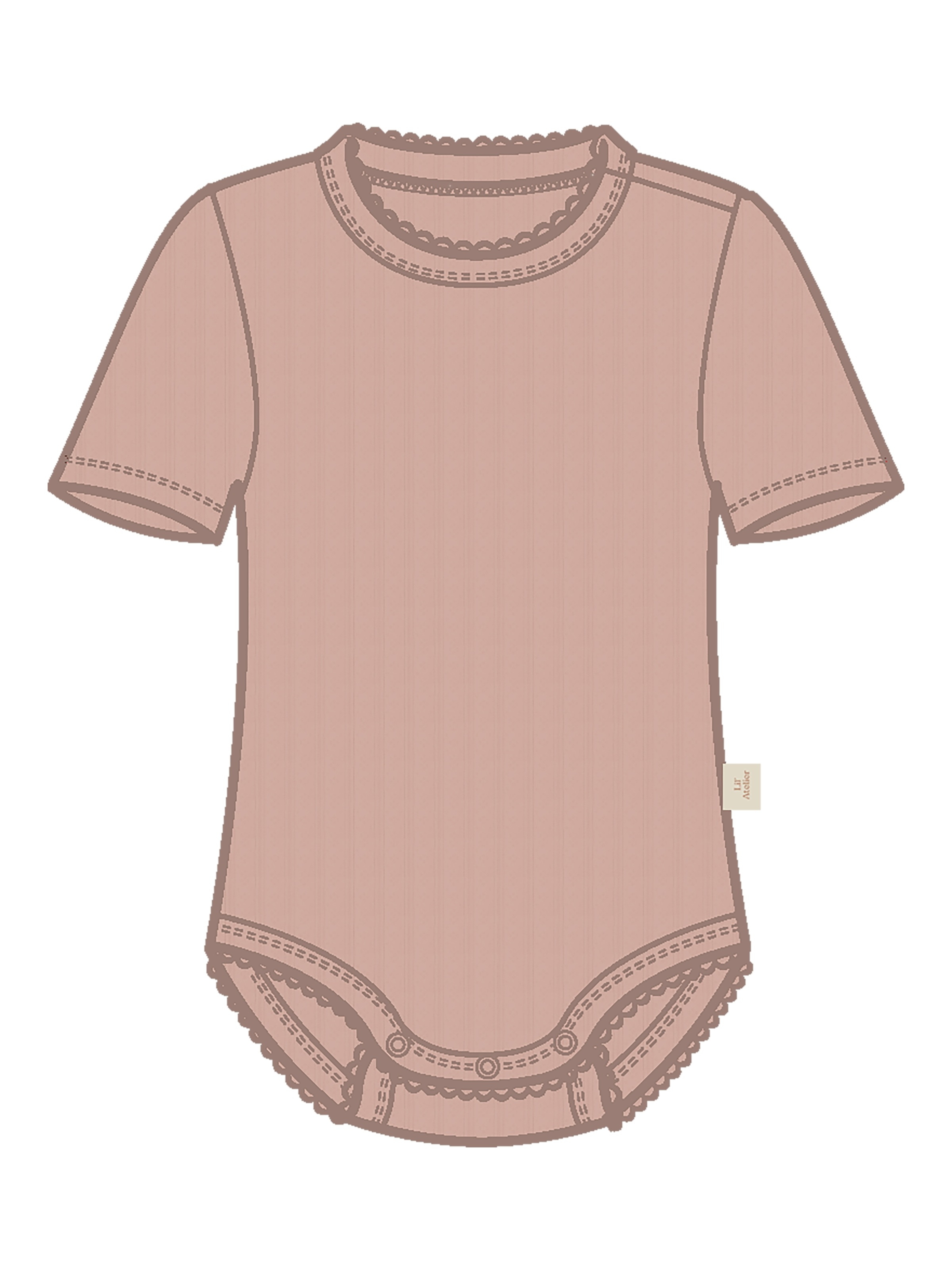 Lil' Atelier Kurzarmbody »NBFRACHELS SS SLIM BODY LIL« Baumwollmischung,  Kurzarm