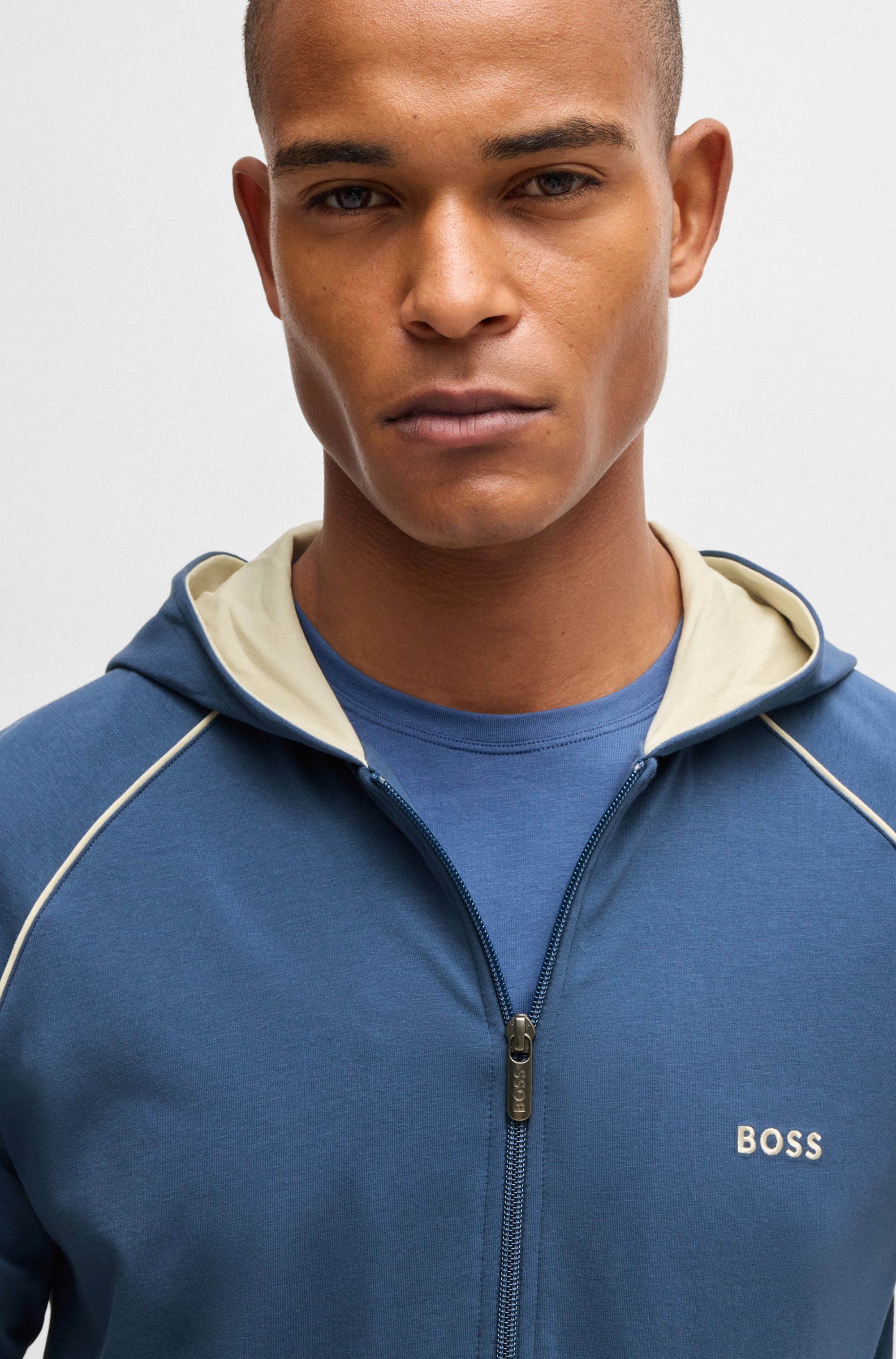 BOSS Kapuzensweatjacke »Mix&Match Jacket H«, mit Kängurutasche