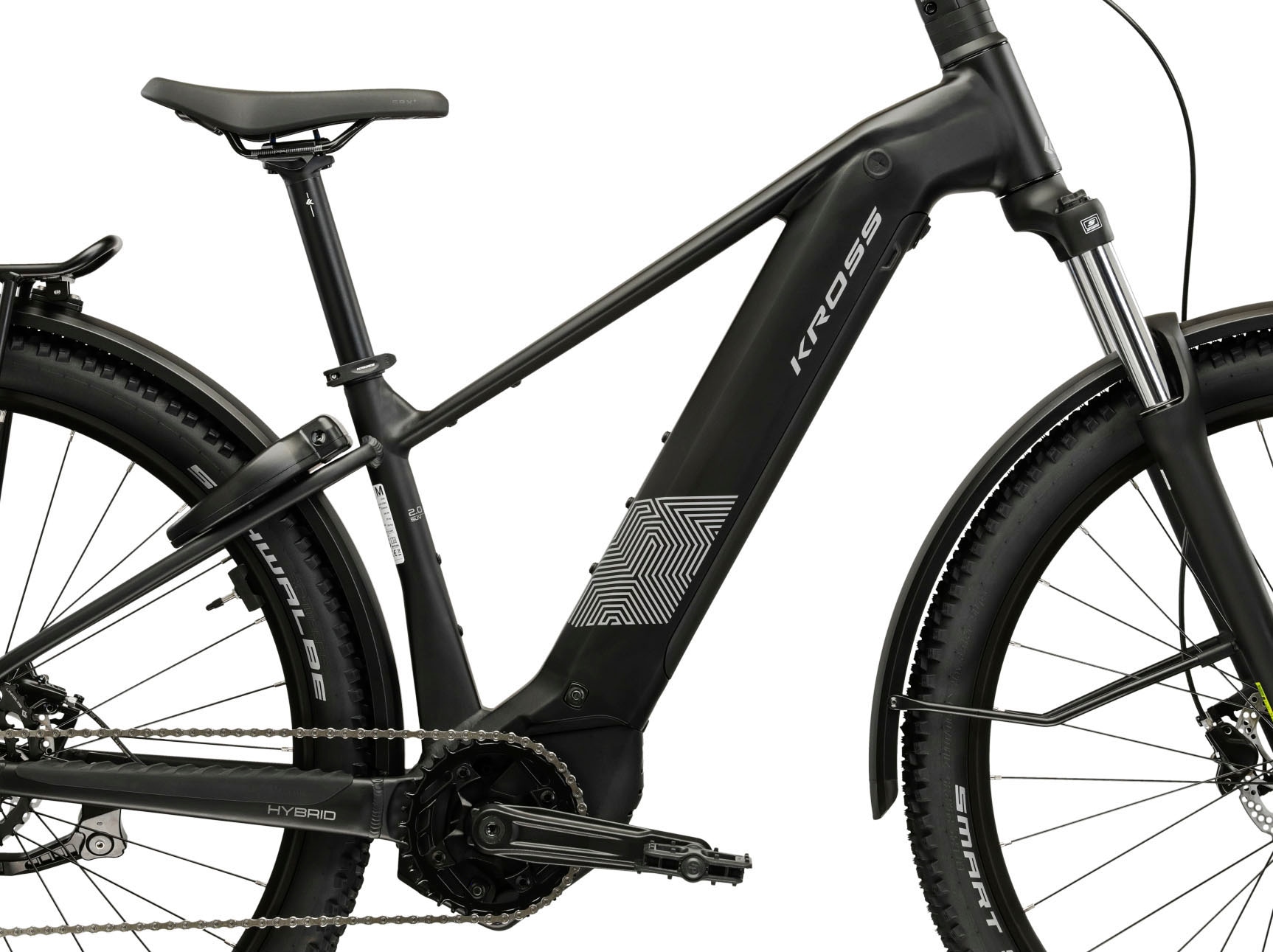 Kross »Influx Hybrid SUV 2.0 16,7Ah / 600 Wh 29 Zoll schwarz 9 Gänge 2026« 9 Gang Shimano CUES U4000 Schaltwerk Kettenschaltung Mittelmotor 250 W