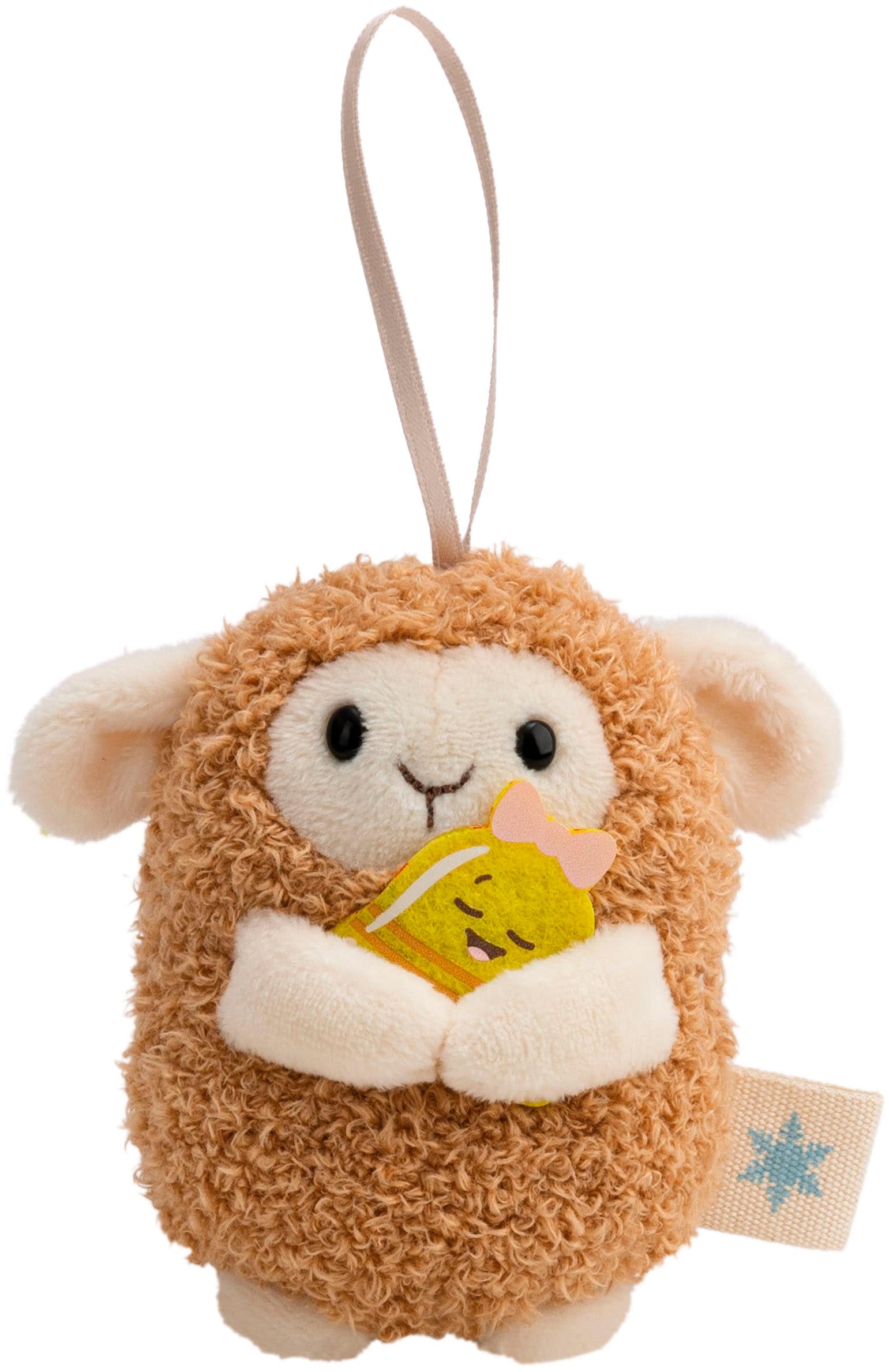 Nici Kuscheltier »mymochi, Set Schaf Wools braun 8cm mit Glocke & Rentierkostüm« in Geschenkbox
