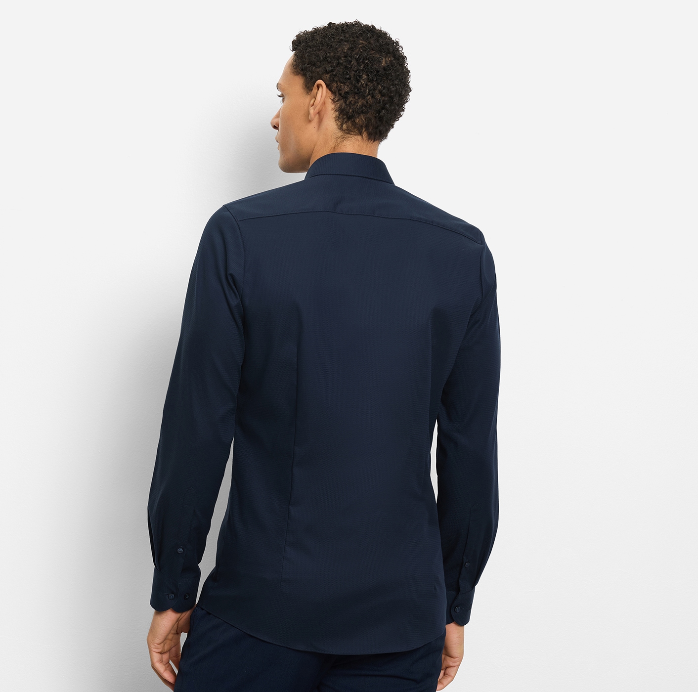 OLYMP Langarmhemd »Level Five« Under-Button-down-Kragen, Businesshemd, body fit, fein strukturiert