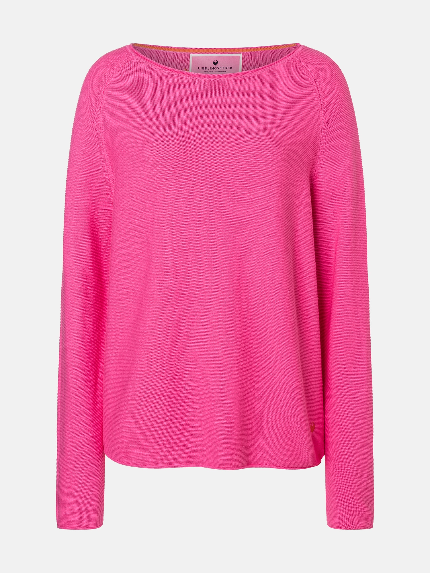 Lieblingsstück Rundhalspullover »BiancaEP« aus reiner Baumwolle, unifarbenes Design