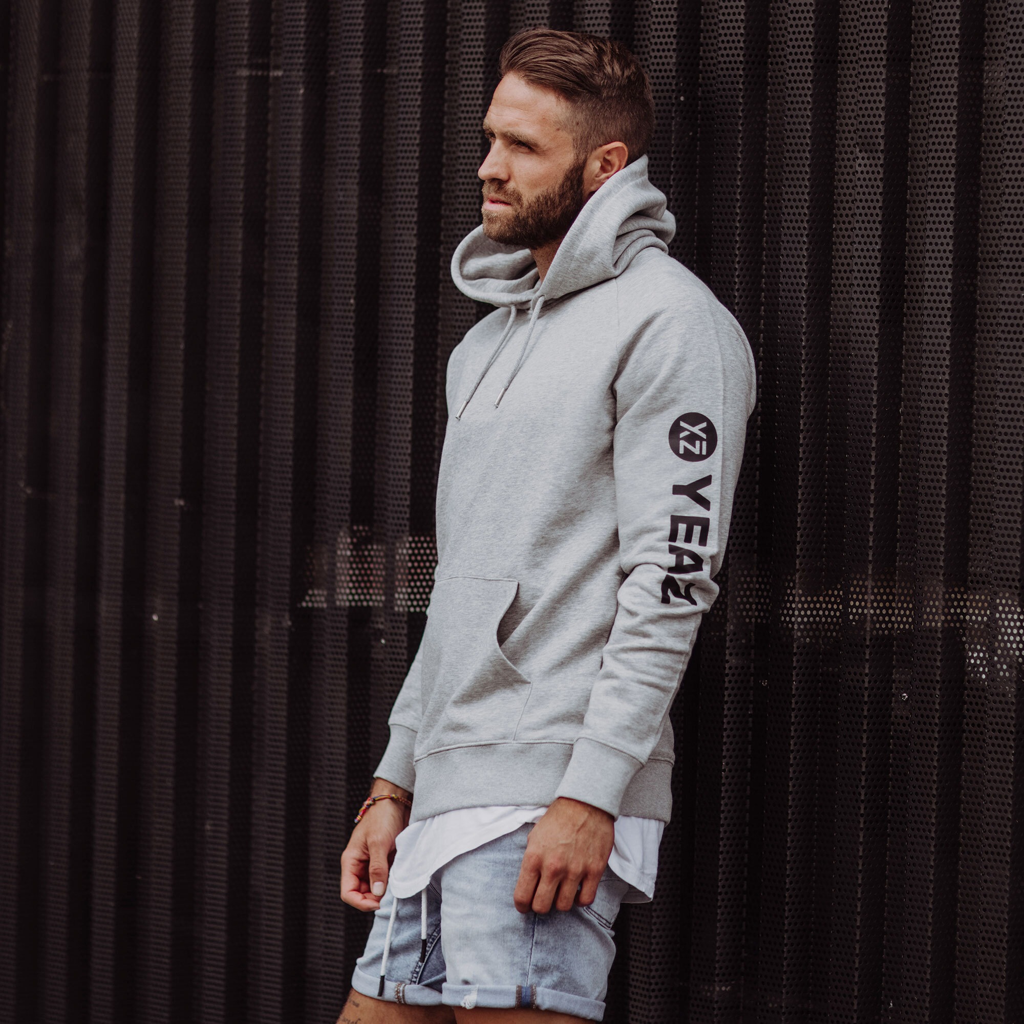 YEAZ Kapuzenpullover »Hoodie Sky Grey (unisex) CUSHER«