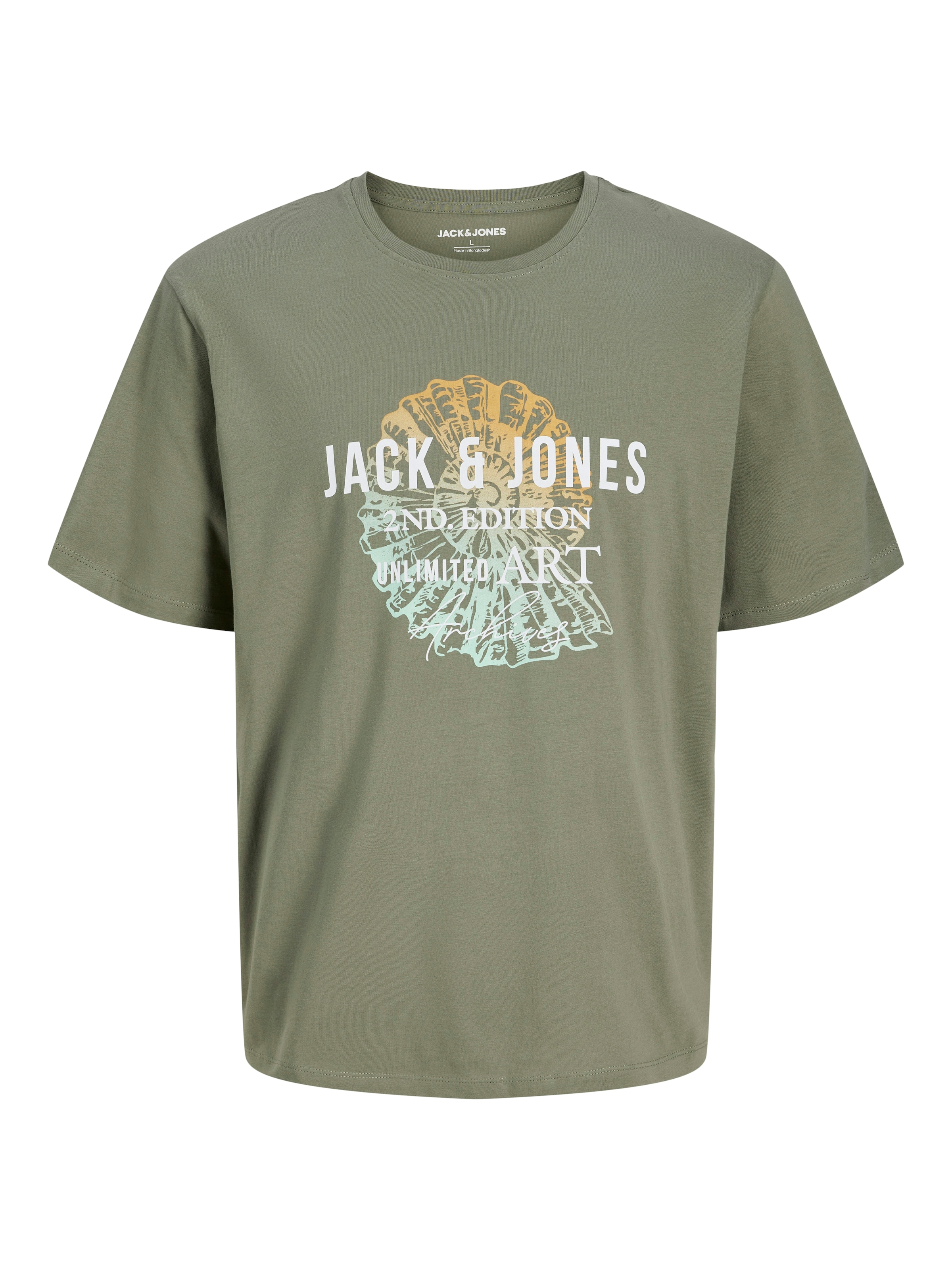 Jack & Jones Rundhalsshirt »JJGRADIENT PRINT TEE SS CREW NECK«