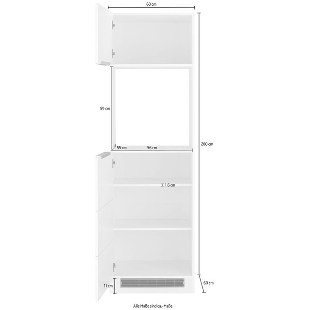 HELD MÖBEL Backofenumbauschrank »Brindisi«, 60 cm breit, 200 cm hoch, viel  Stauraum bestellen bei OTTO