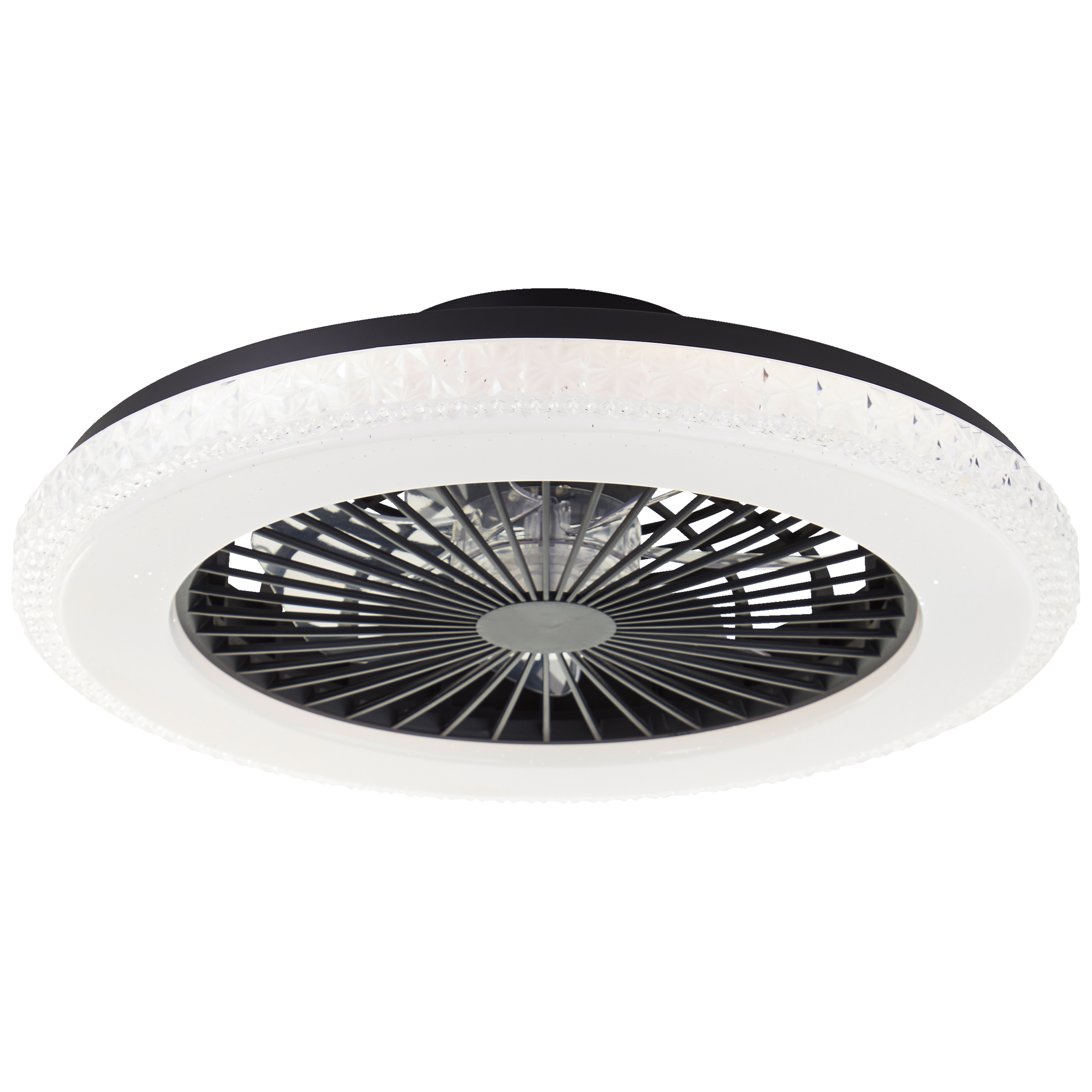 Brilliant LED Deckenleuchte »Badria«, mit Ventilator, 49 cm, digitales RGB, 4700 lm, dimmbar, 3000-6500 K