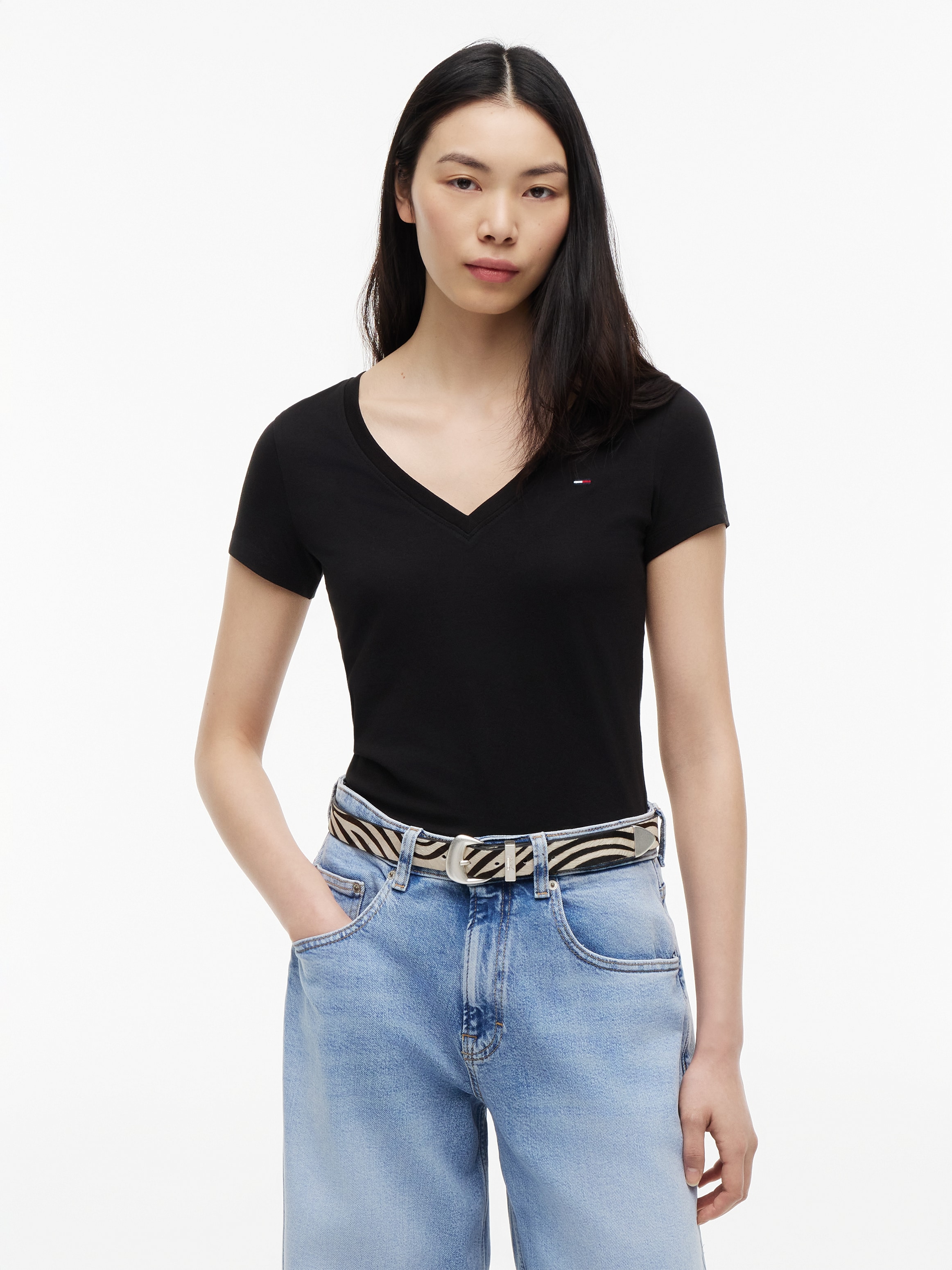 Tommy Jeans V-Shirt »TJW 3PACK V-NECK TEE« Packung, 3er-Pack, 3 Baumwolle, V-Ausschnitt, 3 Stück im Set