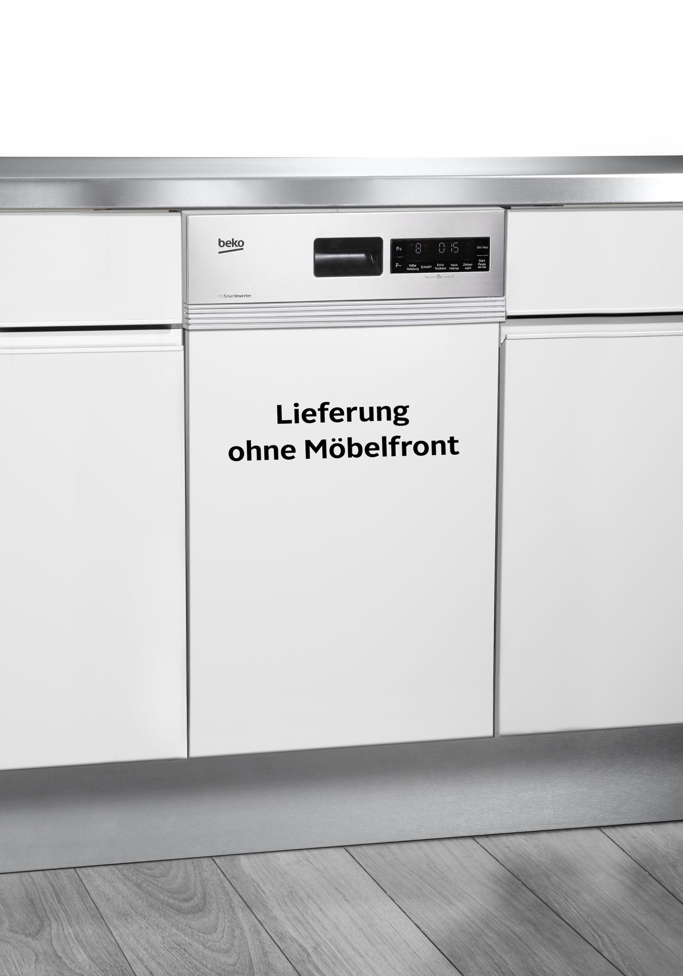 BEKO teilintegrierbarer Geschirrspüler »DSS28021X«, DSS28021X, 11 Maßgedecke, mit Intensiv 70°C