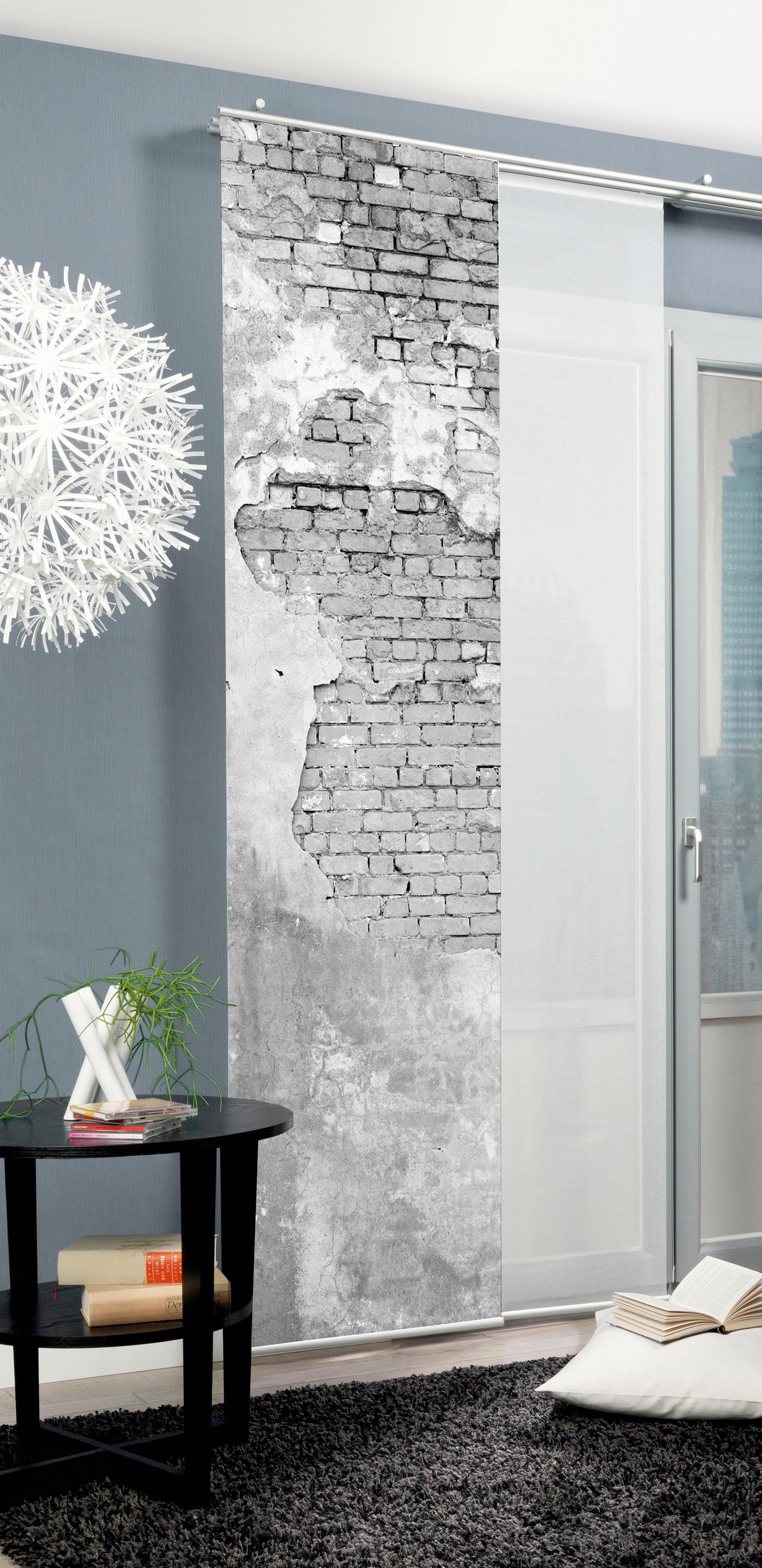 HOME WOHNIDEEN Schiebegardine »WALLONA«, HxB: 245x60, Dekostoff Digitaldruck