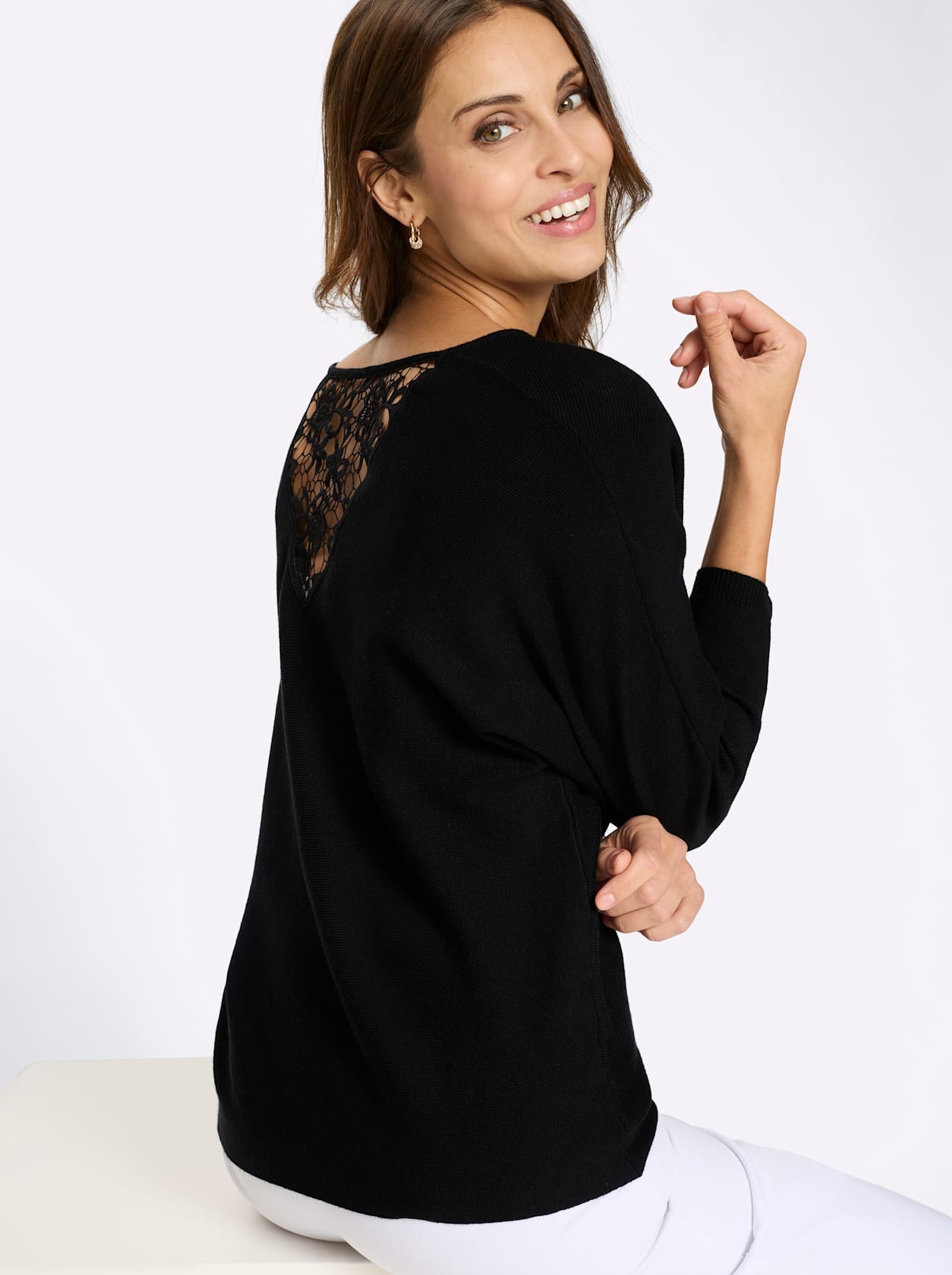Lady 3/4 Arm-Pullover »Fledermauspullover«