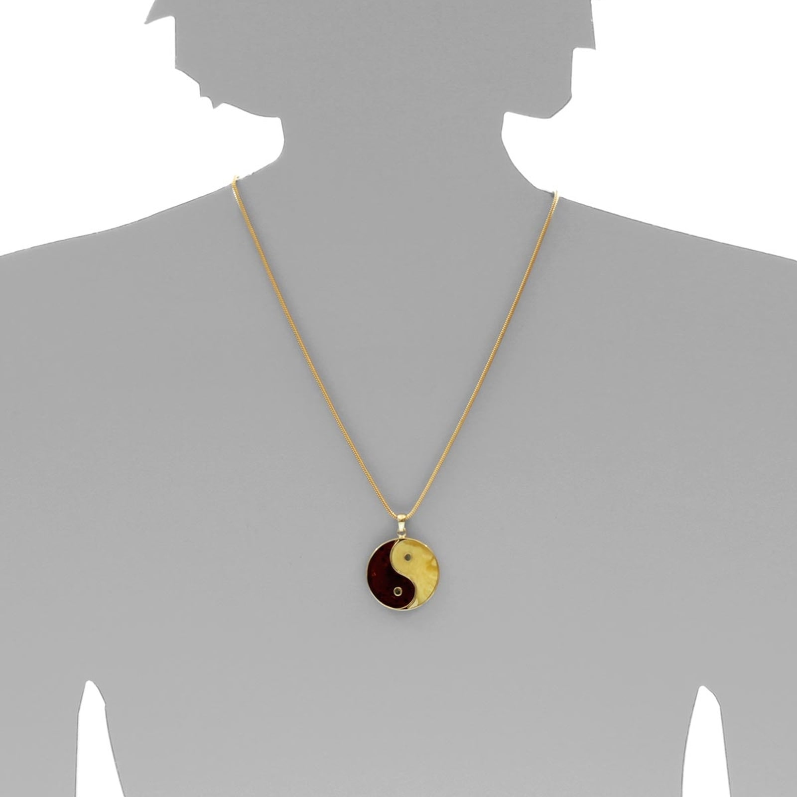 OSTSEE-SCHMUCK Kettenanhänger »Ostsee-Schmuck Anhänger Yin & Yang Anhänger Yin & Yang« 1 Stk. tlg.