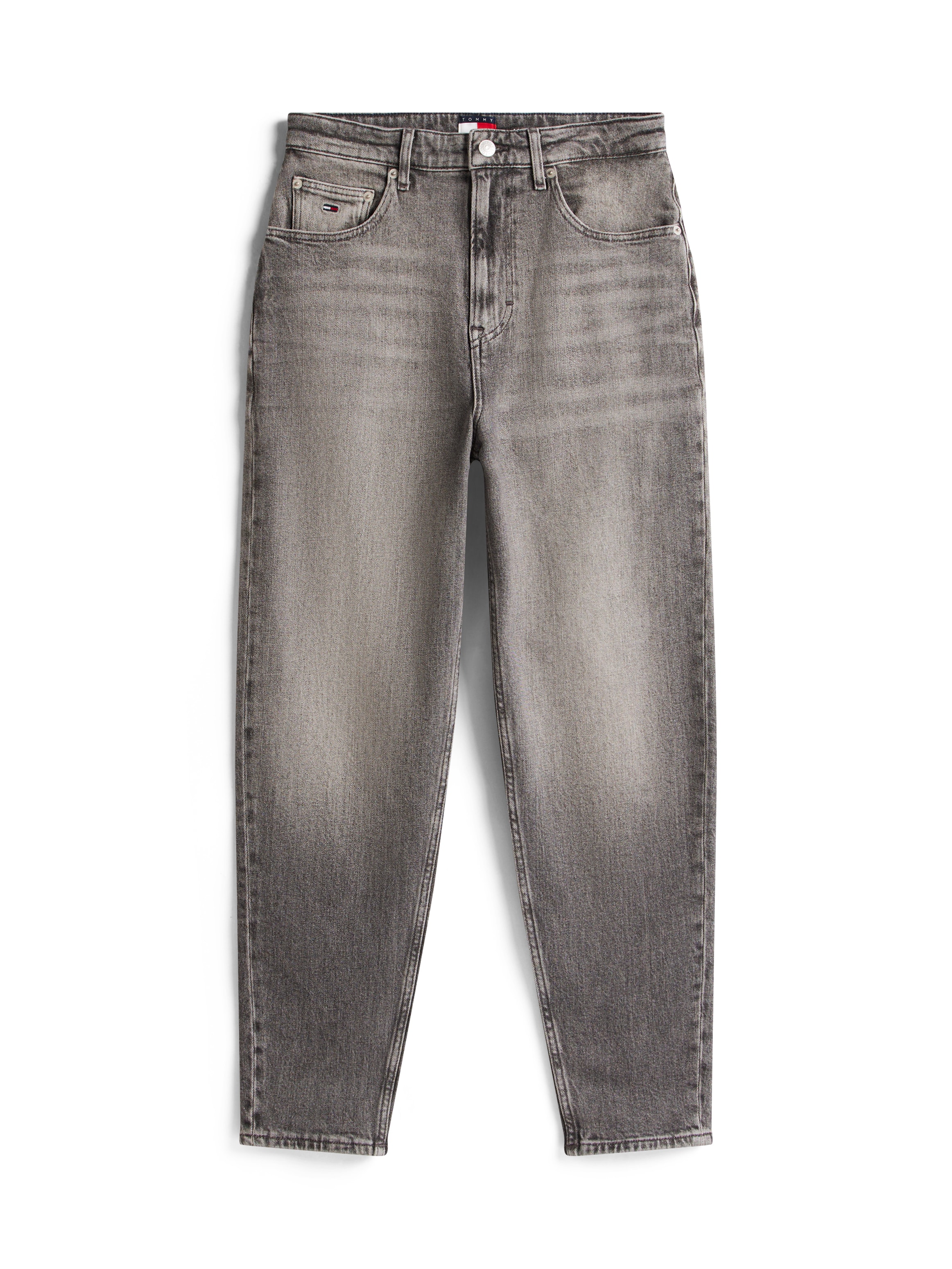 Tommy Jeans Mom-Jeans »MOM JEAN UH TPR«, mit Logo-Stickereien, in knöchelfreier Länge