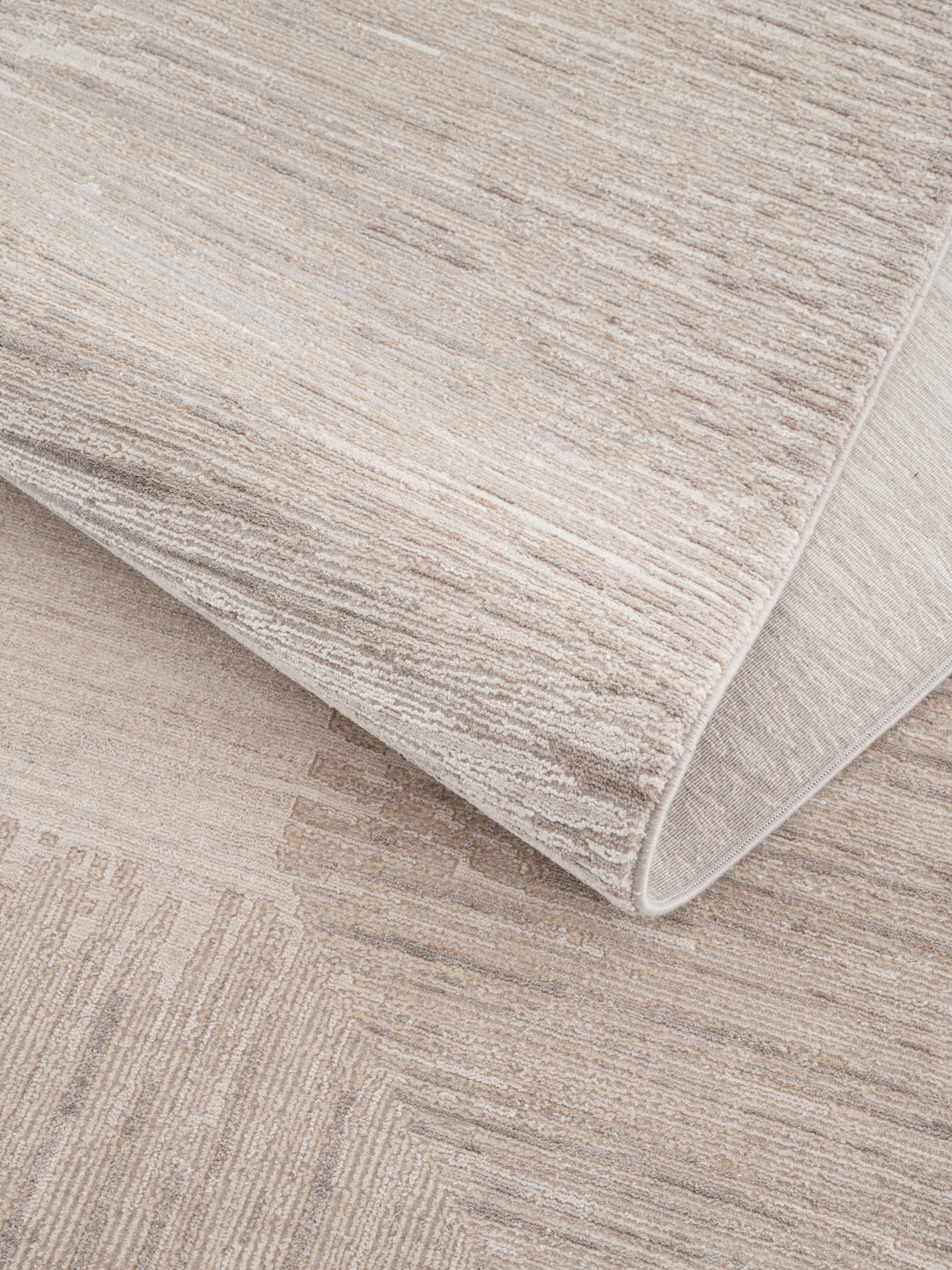 Calvin Klein home Teppich »Passages, mit Fransen, Designerteppich« rechteckig 5 mm Höhe Rahmen, meliert, Wohnzimmer, Schlafzimmer, Esszimmer