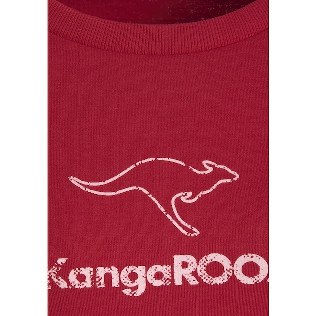 KangaROOS Sweatshirt, mit Kontrastfarbenem Logodruck, Loungeanzug im OTTO  Online Shop