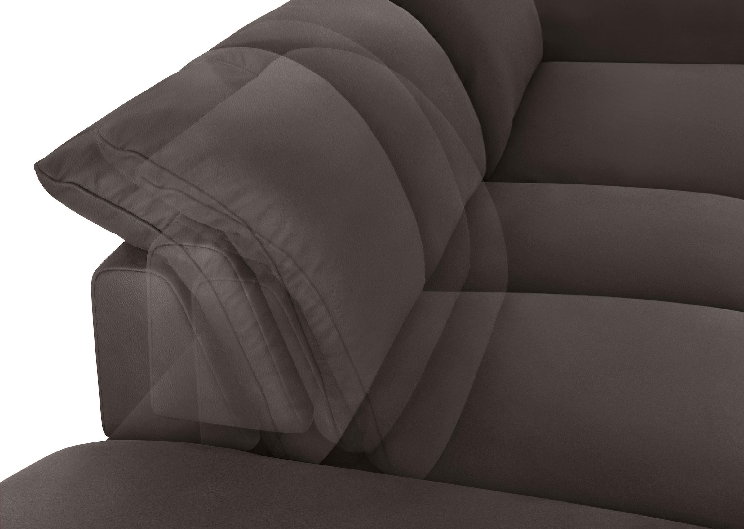 W.SCHILLIG Ecksofa »enjoy&MORE, Designsofa, elegant und bequem, L-Form«, mit Sitztiefenverstellung, Füße Chrom glänzend, Breite 310 cm