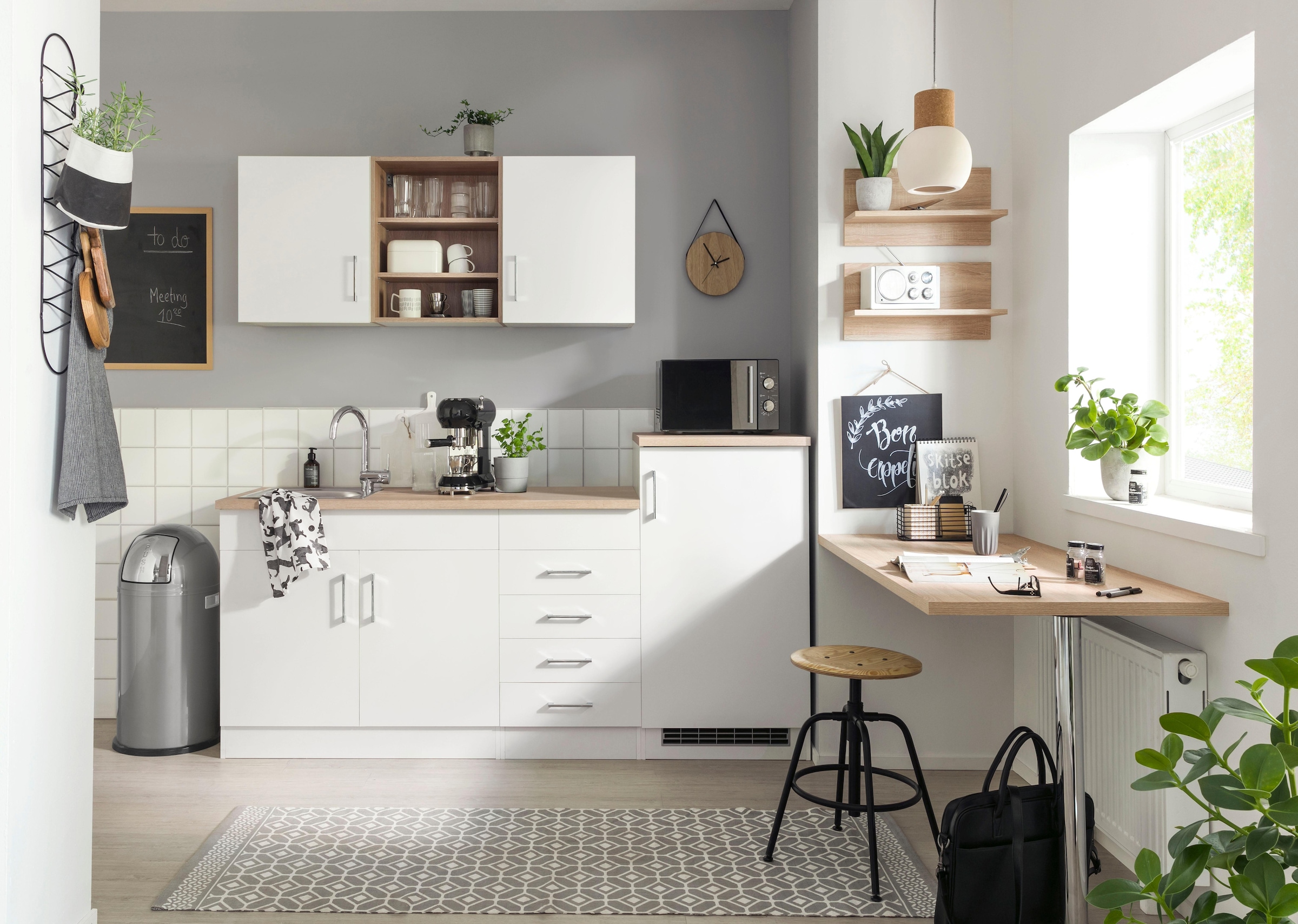 KOCHSTATION Küche »KS-Mali« Breite 210 cm, mit E-Geräten