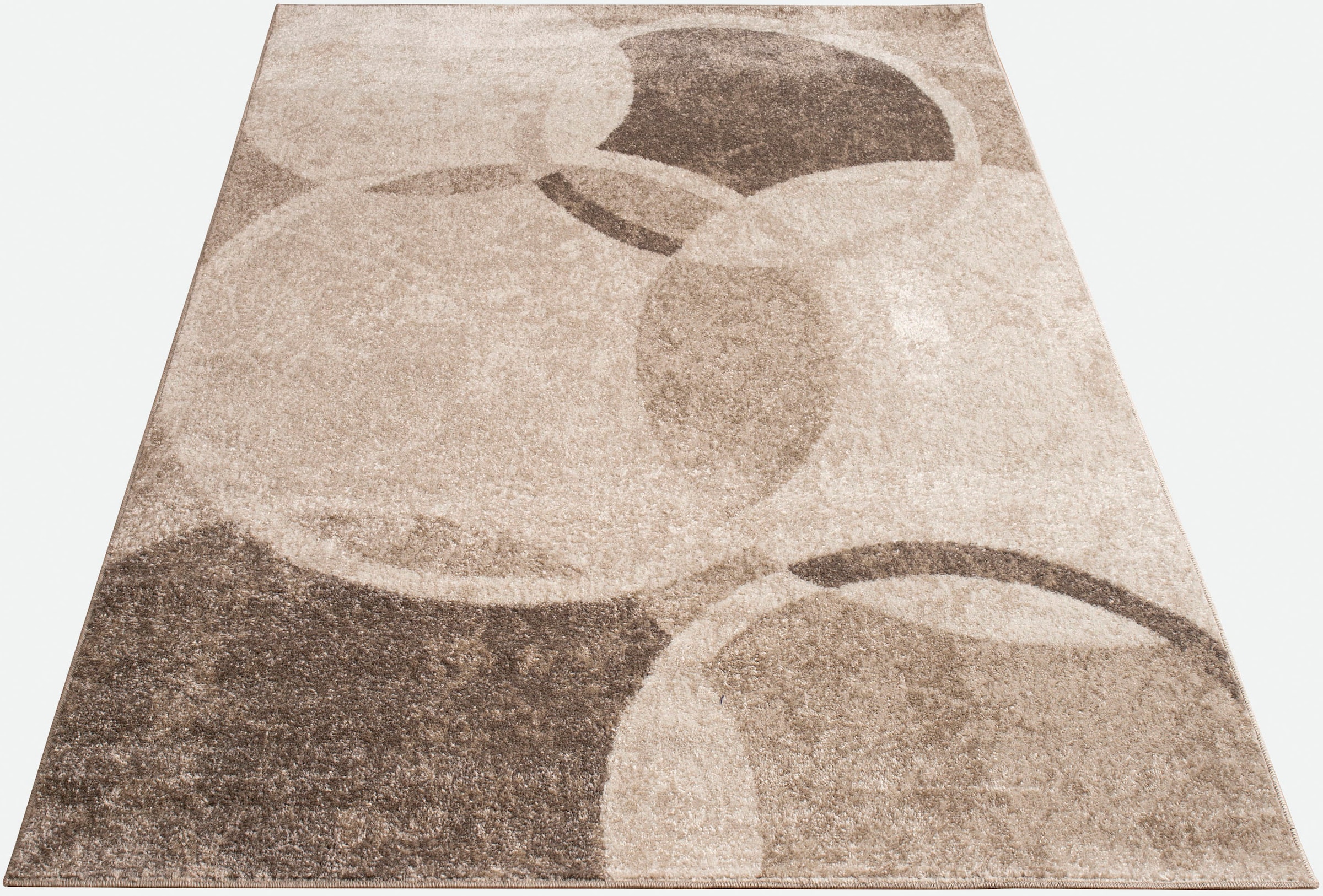 Paco Home Teppich »Sinai 055«, rechteckig, Kurzflor, modernes Design, Motiv Kreise