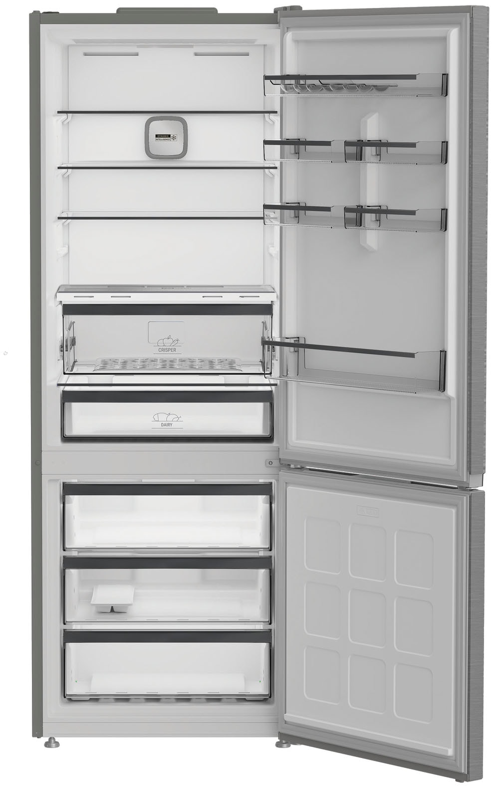BAUKNECHT Kühl-/Gefrierkombination »BHK2 6494 X7E« 192 cm hoch 70 cm breit XXL Kühlschrank - Viel Platz und Übersicht für eine Großfamilie