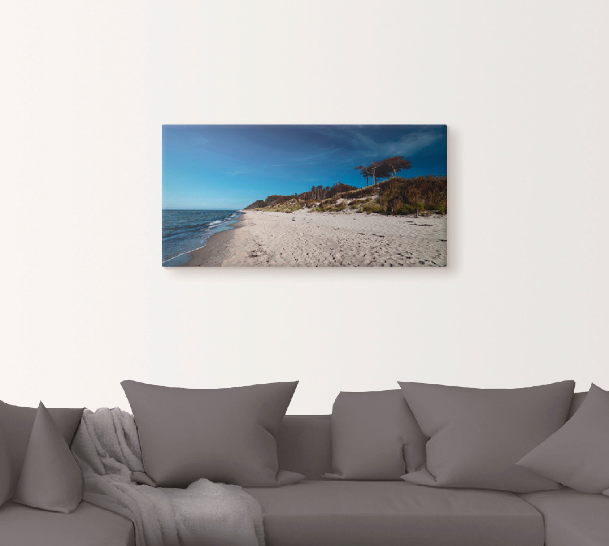 Artland Wandbild »Am Weststrand- Ostsee - Darss«, Strand, (1 St.), als Leinwandbild in verschied. Größen