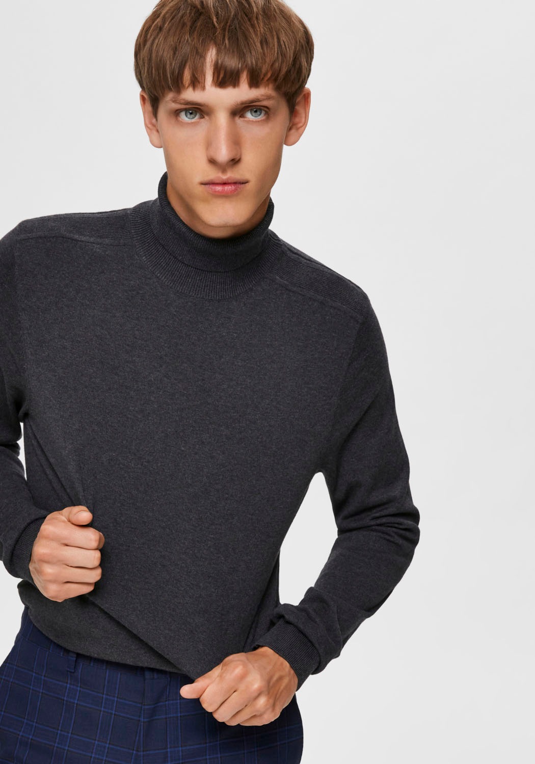 SELECTED HOMME Rollkragenpullover »SLHBERG ROLL NECK NOOS«