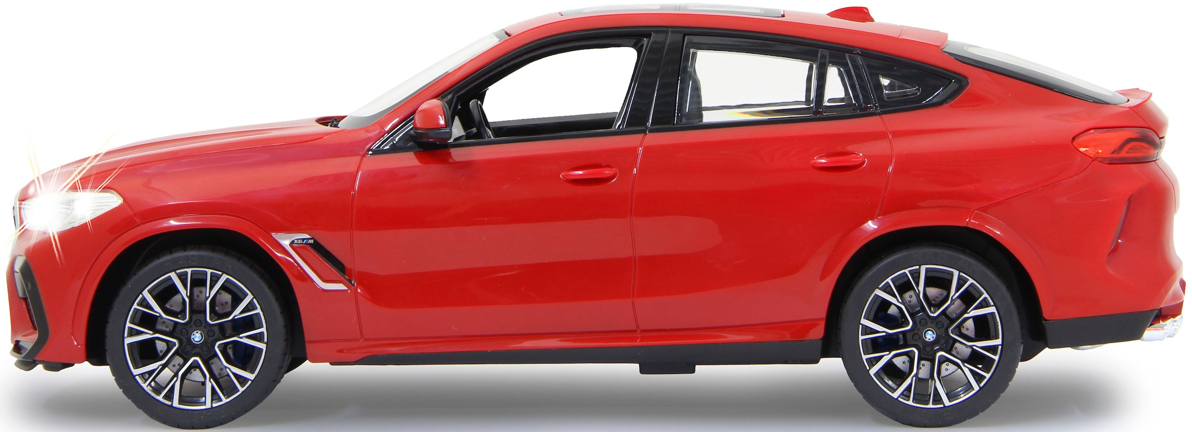 Jamara RC-Auto »Deluxe Cars, BMW X6 M 1:14, rot - 2,4 GHz«, mit LED-Lichtern