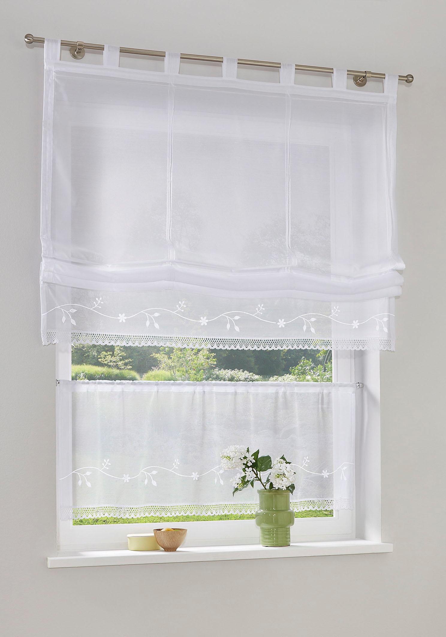 »Idaho«, Schlaufen, bei Polyester Raffrollo Transparent, home my OTTO Voile, mit