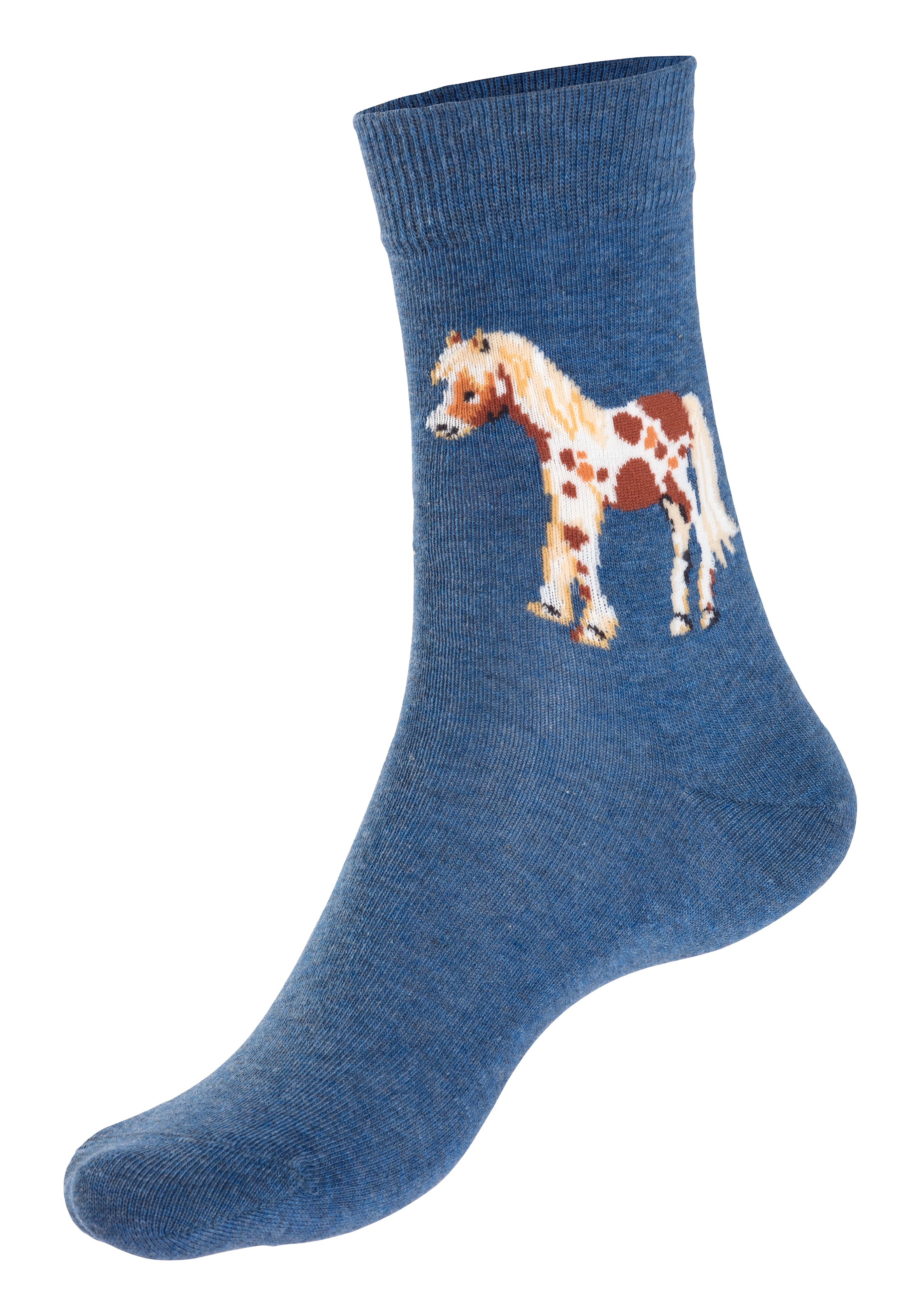 H.I.S Socken, (5 Paar), Mit unterschiedlichen Pferdemotiven