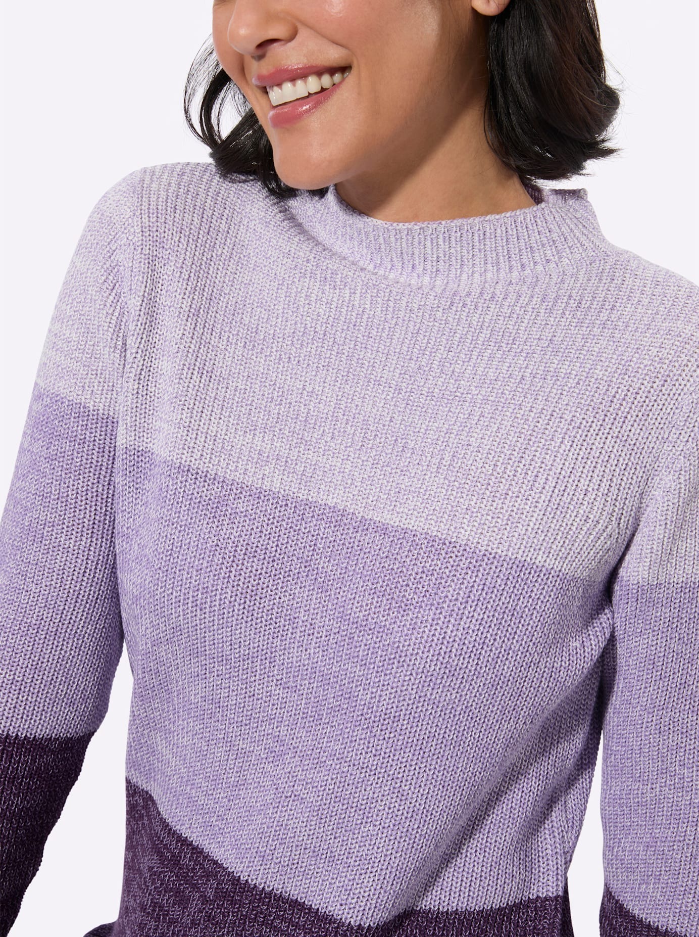 Casual Looks Strickpullover »Stehkragen-Pullover«
