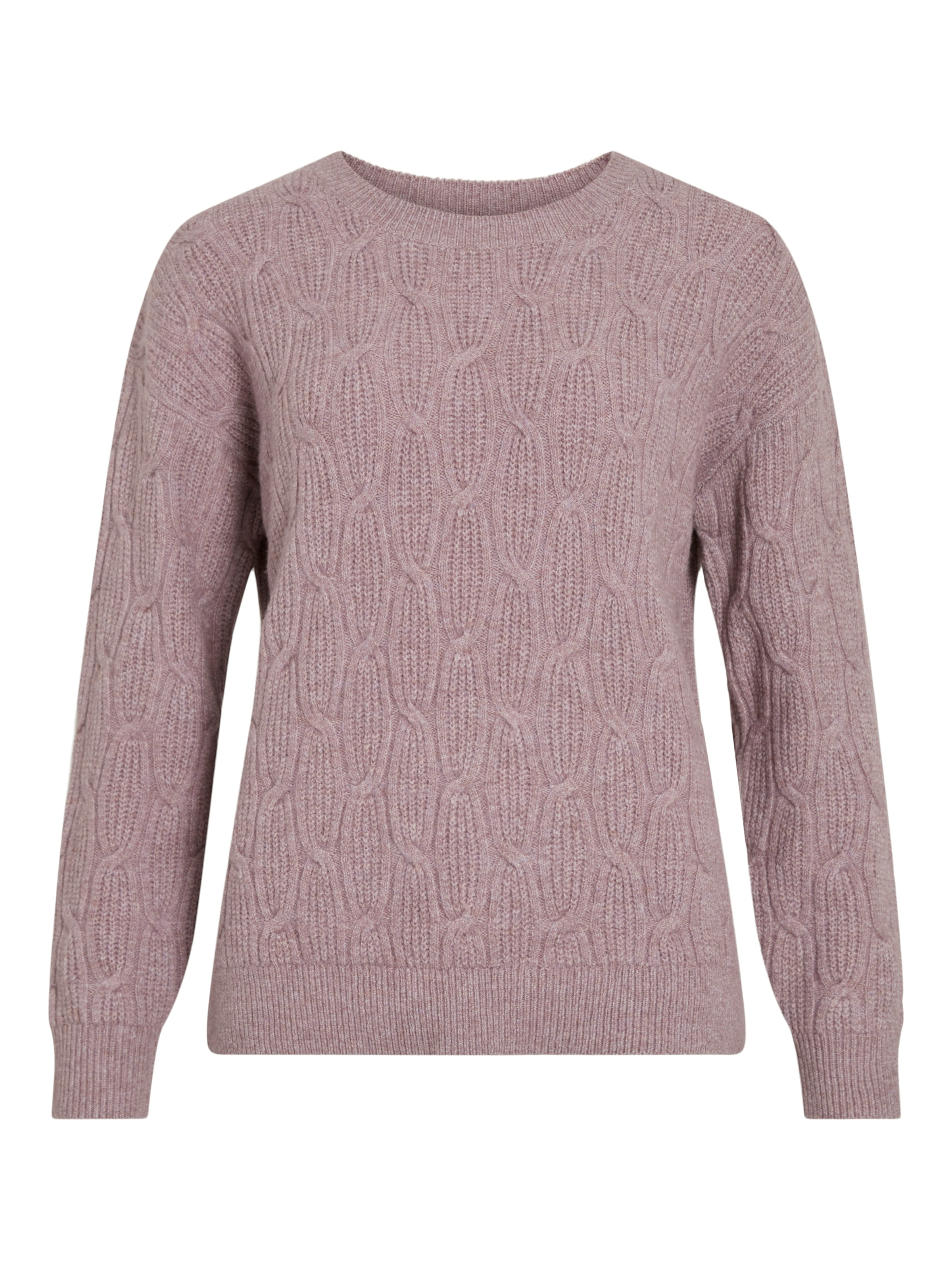 Vila Strickpullover »VILASSIA O-NECK L/S CABEL KNIT TOP -NOOS«