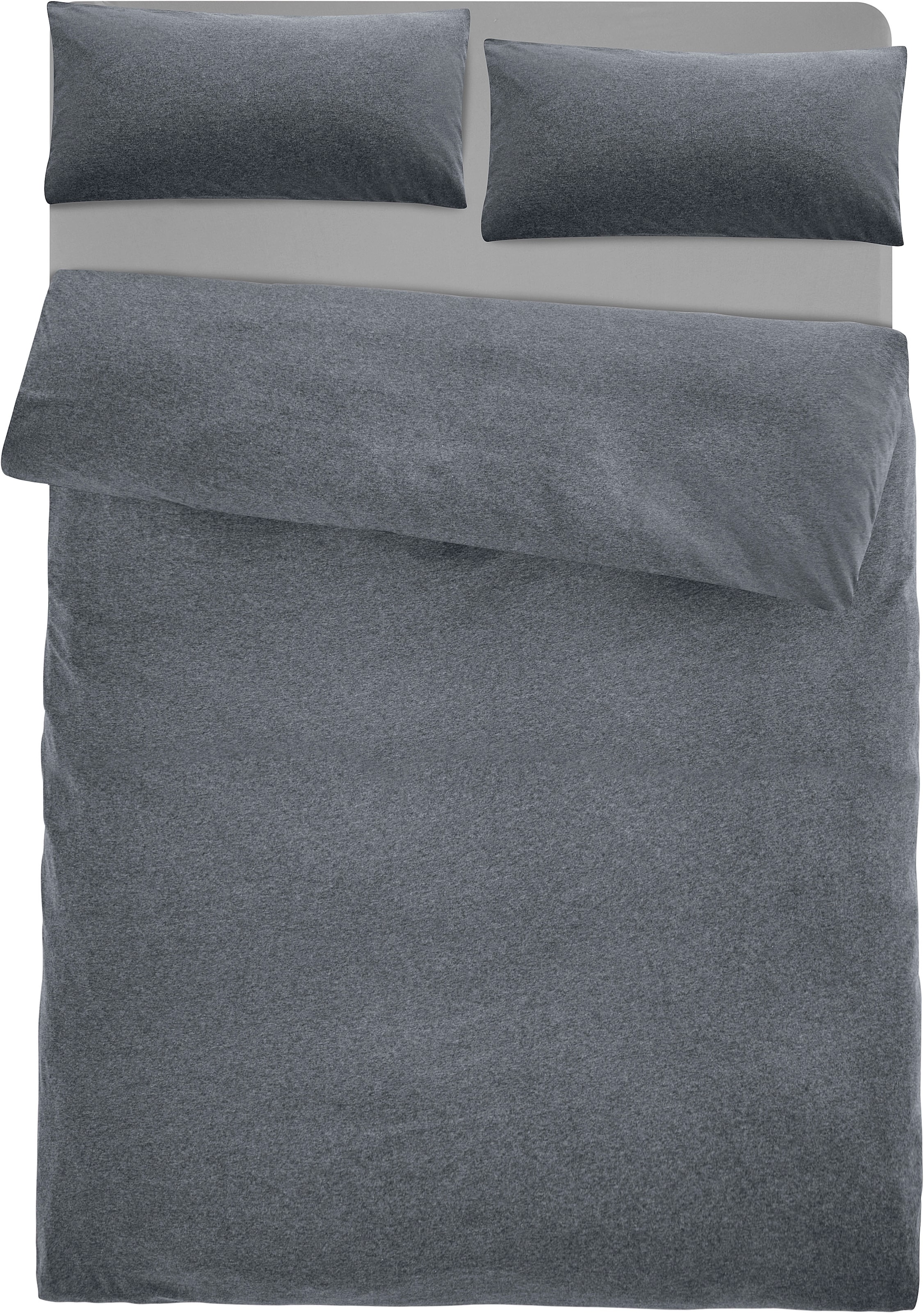 my home Bettwäsche »Valje« 2 Stk. tlg. NEUHEIT: ab Größe 135x200 cm, Jersey Qualität in Melange-Optik