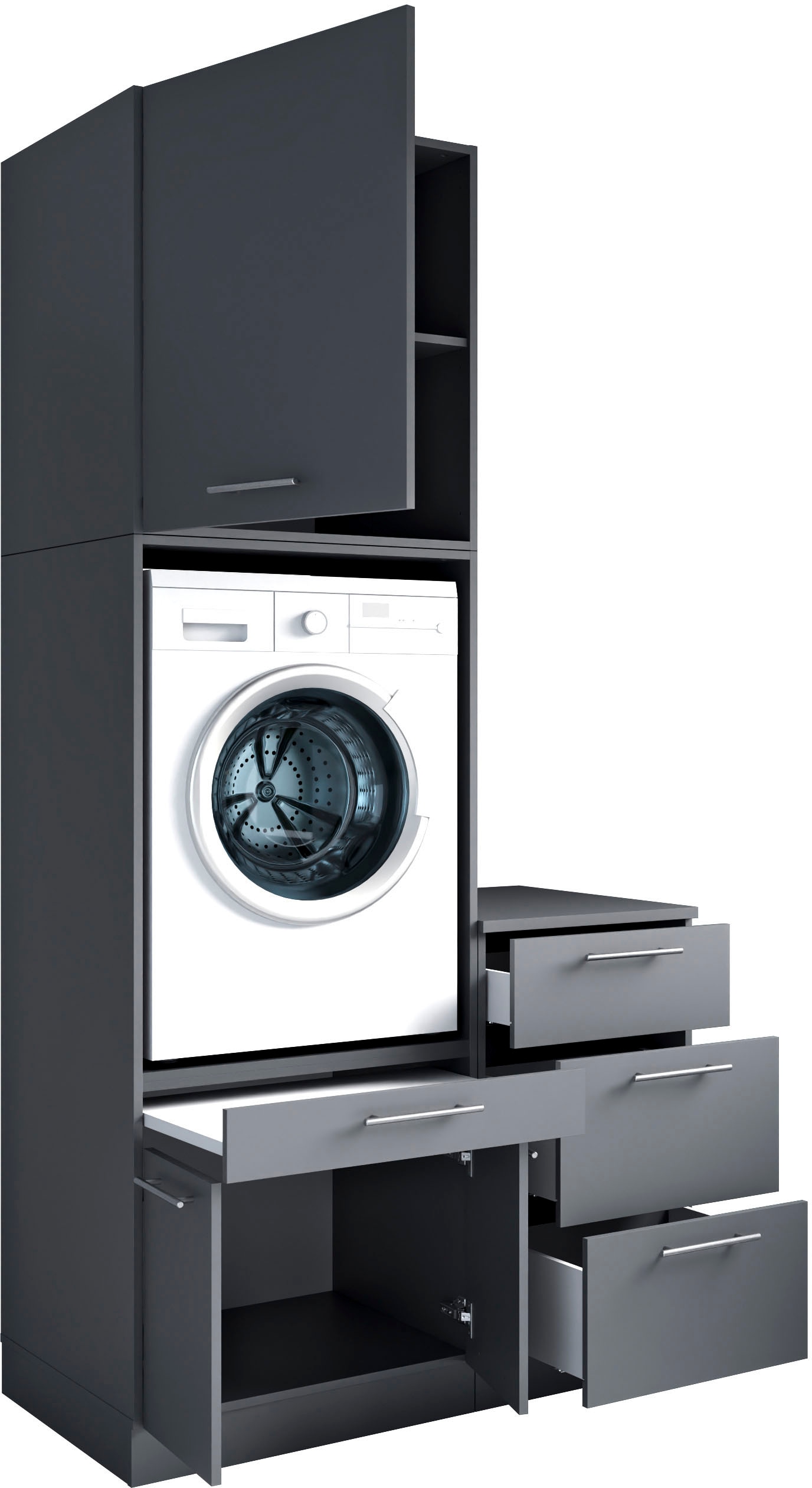 Laundreezy Mehrzweckschrank-Set »Laundreezy, 3-tlg. Mehrzweckschrank-Set B/H/T 118/238/68 cm« 3 Stk. tlg.