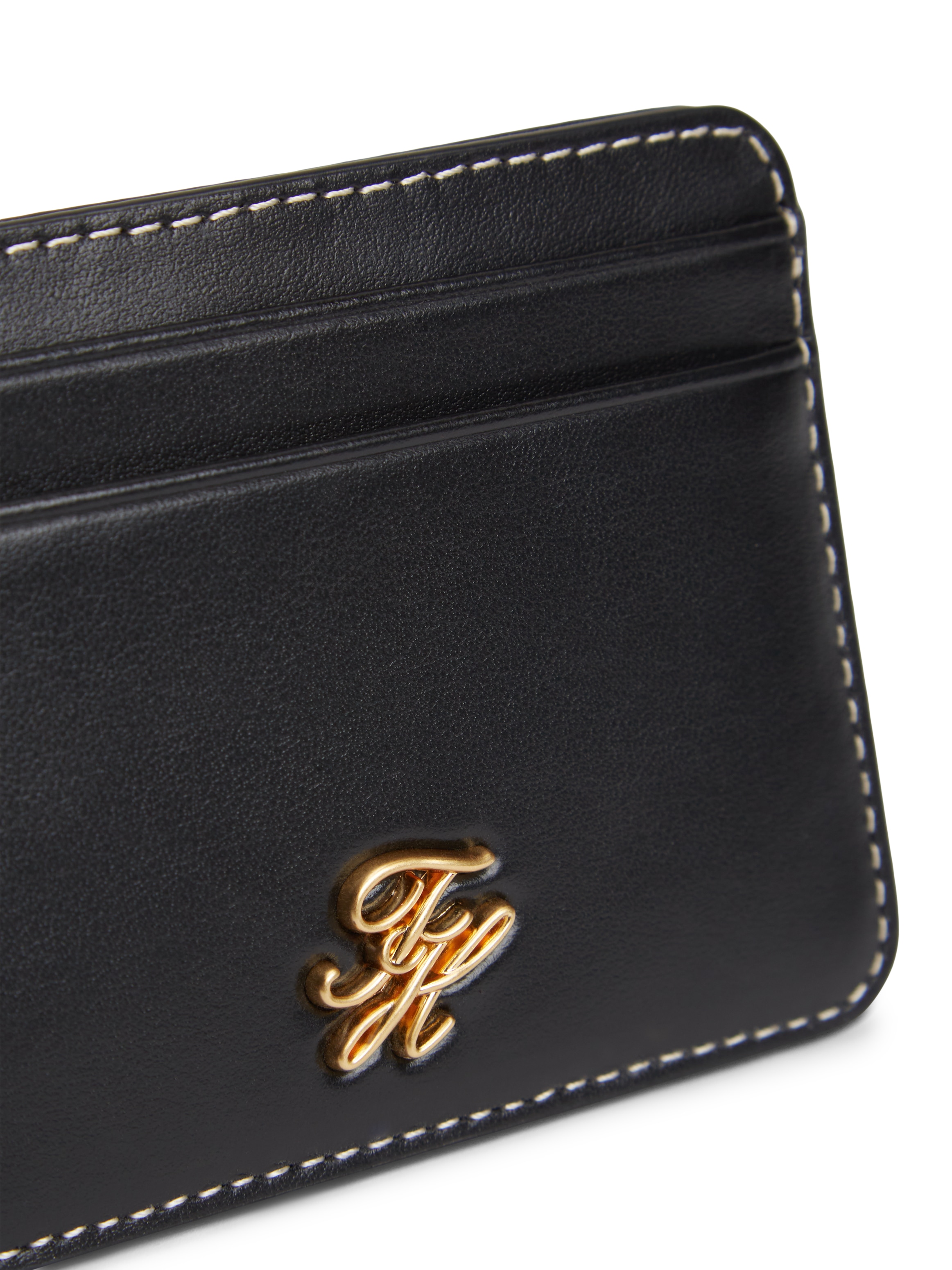 Tommy Hilfiger Kartenetui »TH SCRIPT LEATHER CC HOLDER« Unisex Minigeldbeutel, Portemonnaie mit TH-Schmucklogo