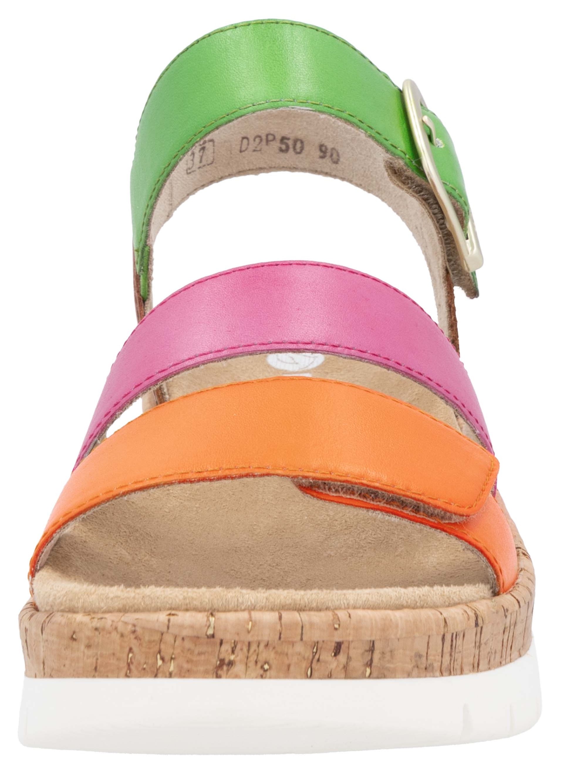 Remonte Keilsandalette, Riemchensandale, Sommerschuh, Bequemschuh mit Zierschnalle