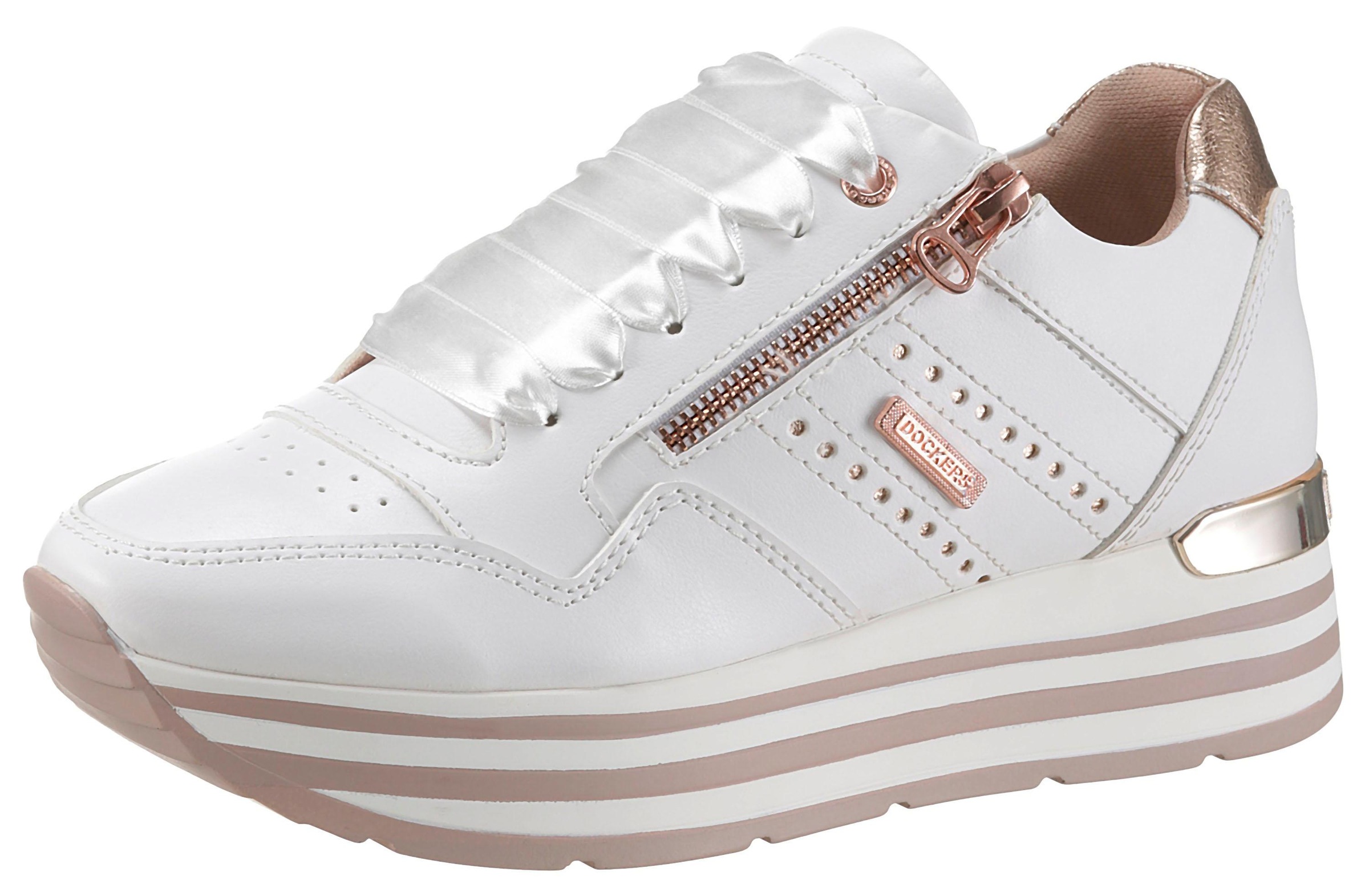 Dockers by Gerli Plateausneaker, mit gestreifter Laufsohle