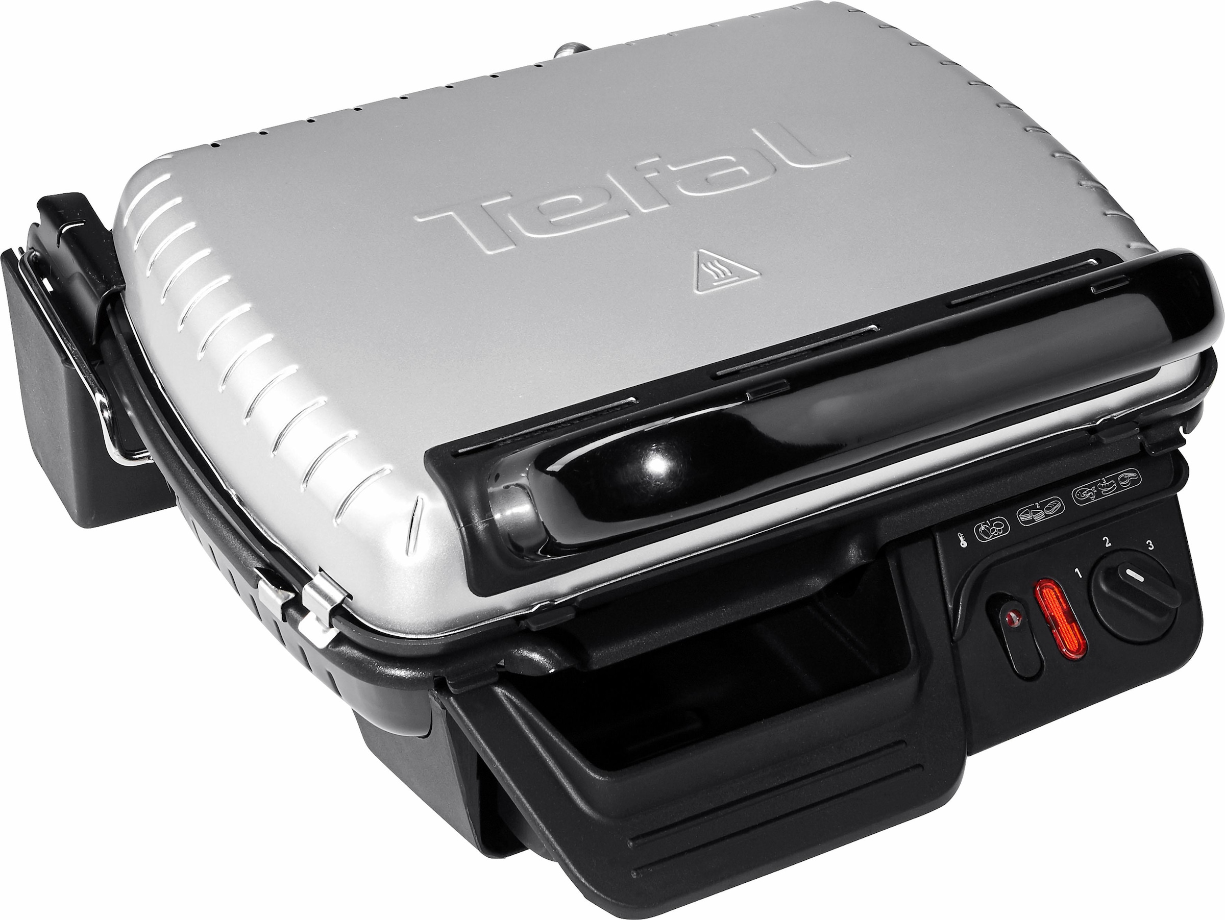 Tefal Kontaktgrill »GC241D Inicio«, 2000 W, fettarmes Grillen, gerillte  Grillplatten antihaftbeschichtet, wenig Öl