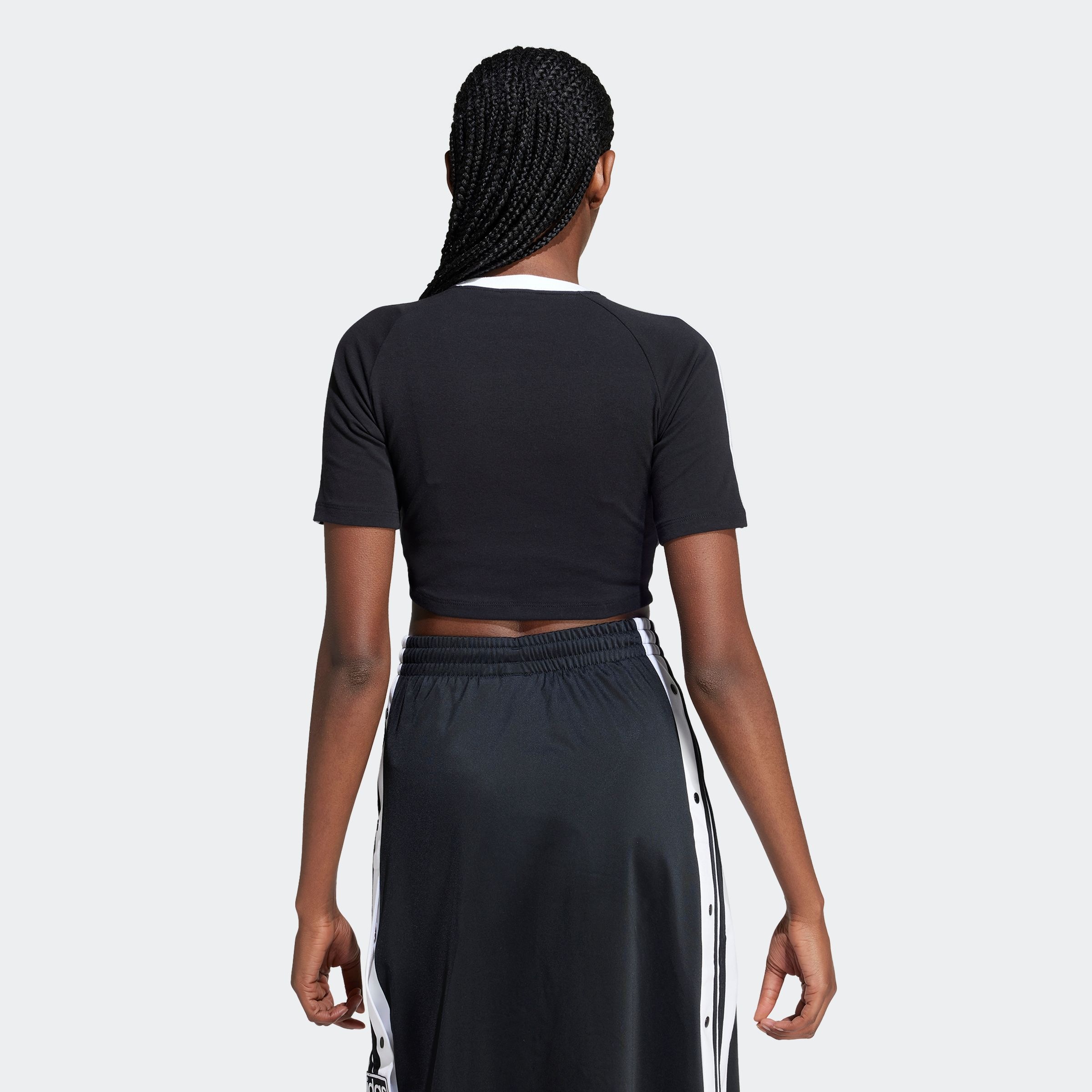 adidas Originals T-Shirt »3 S BABY TEE«, Cropped drei Streifen Shirt