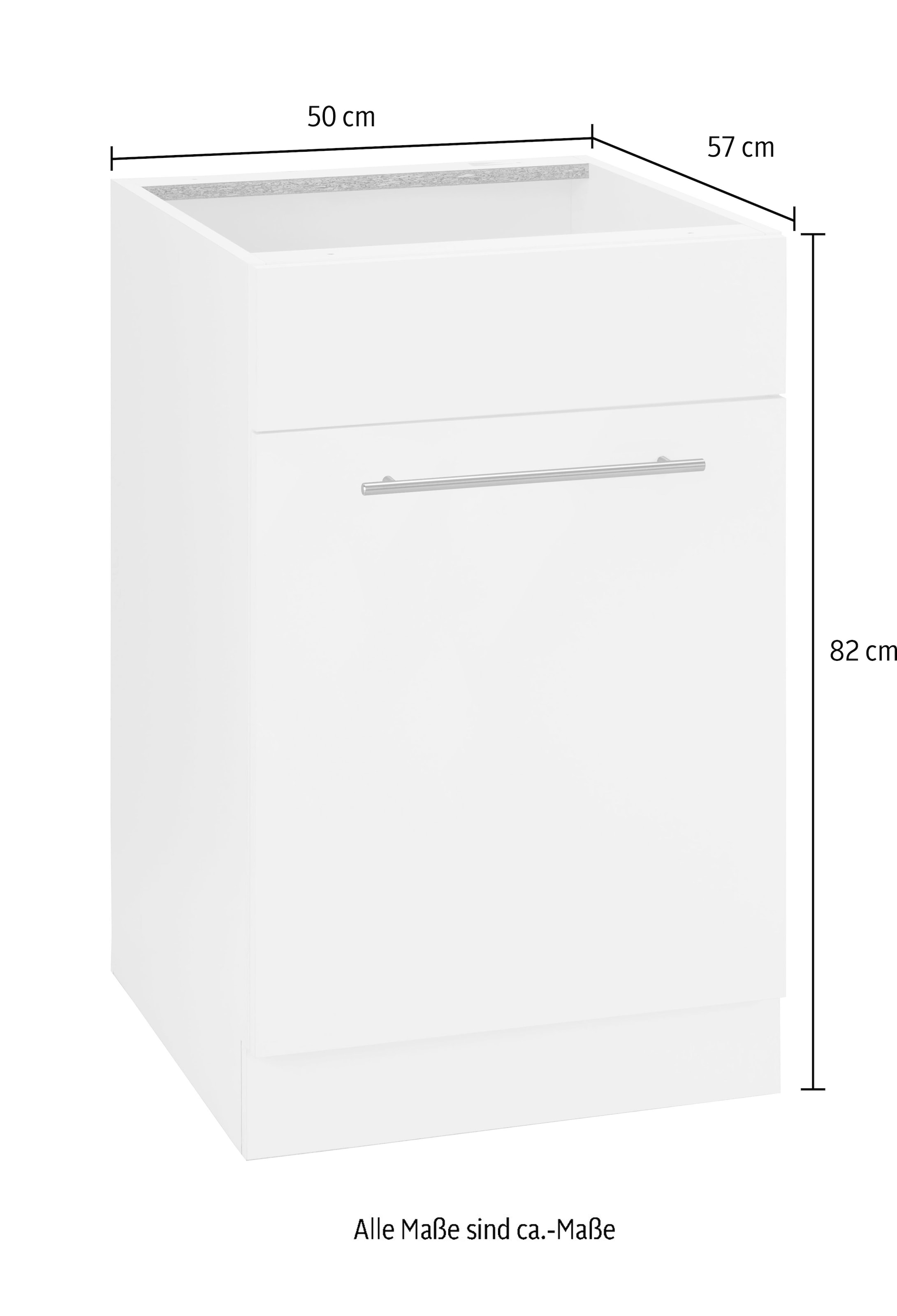 wiho Küchen Spülenschrank »Flexi2« Breite 50 cm