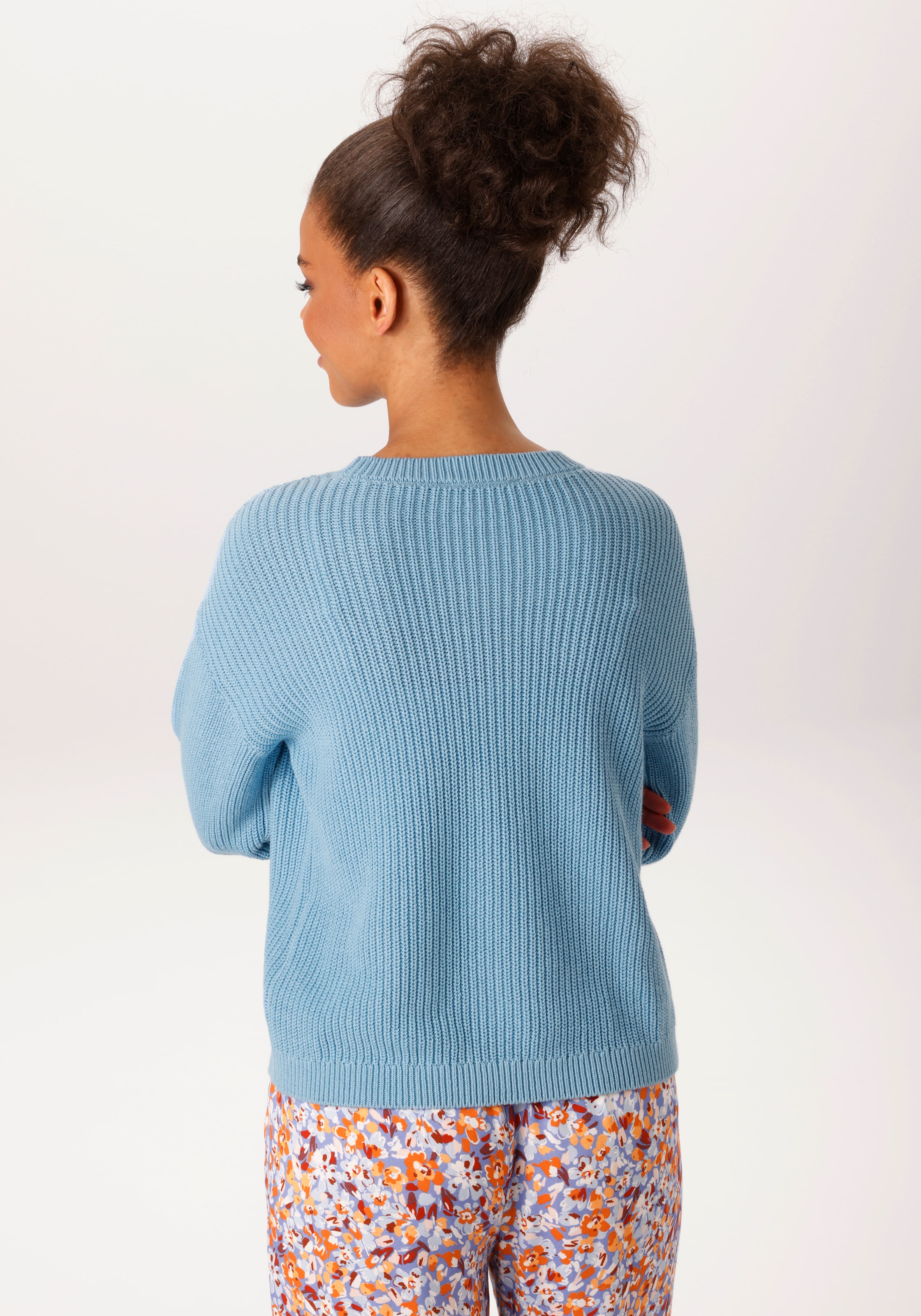 Aniston CASUAL Strickpullover in trendiger Farbpalette - NEUE KOLLEKTION