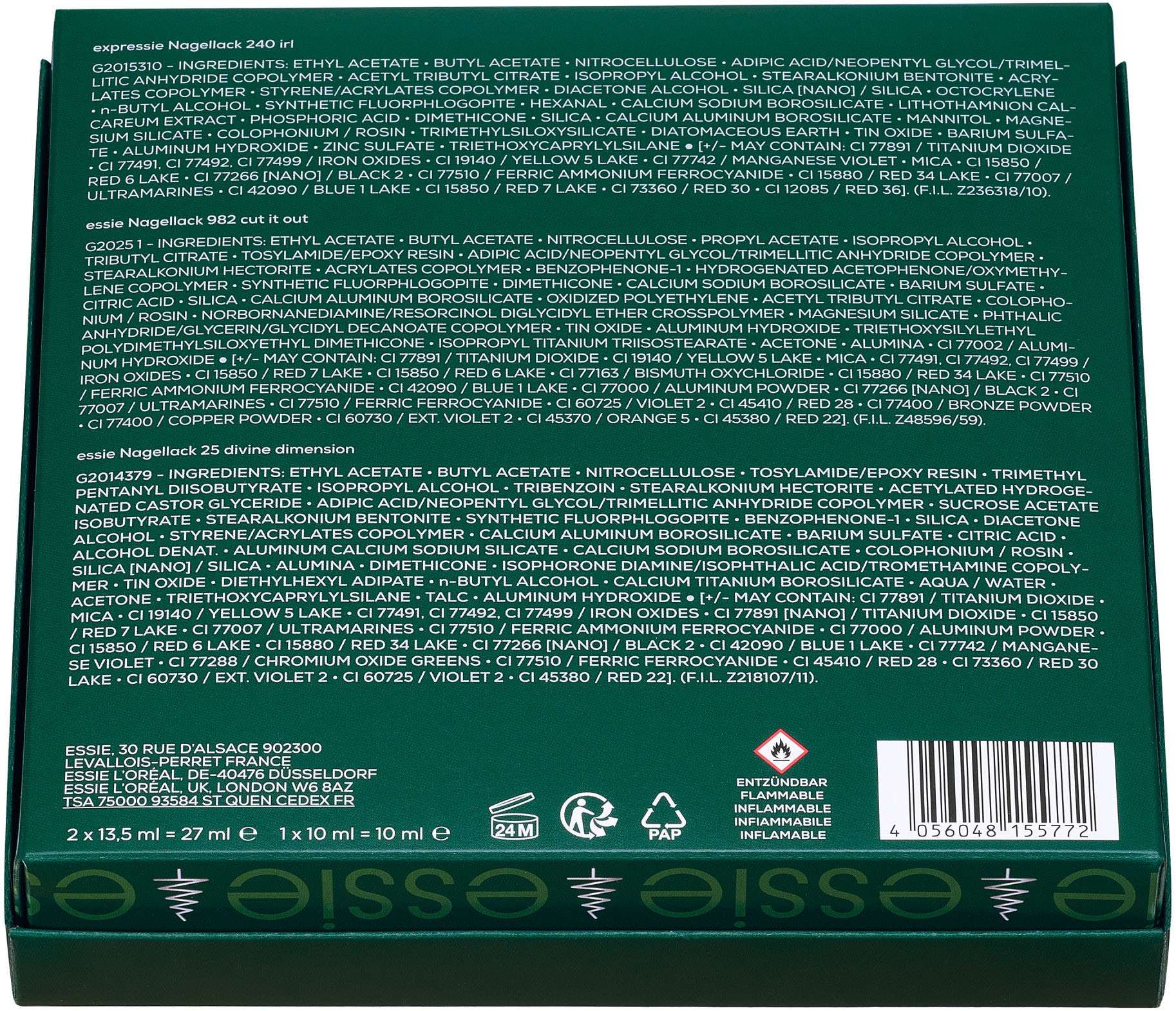 essie Nagellack-Set »Essie Nail Art Weihnachtsset«