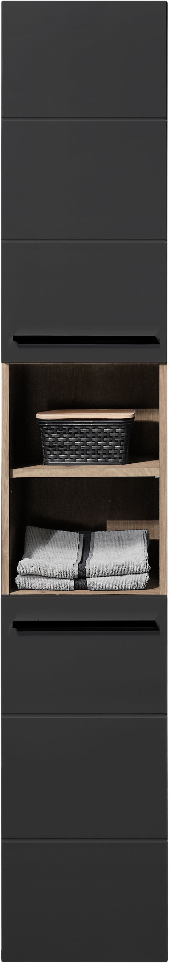 BASIC by Balculina Hochschrank »Vista BxHxT 34x190x31 cm« 1 Stk. tlg. Breite 34cm, Kunststoffgriffe, Made in Europa