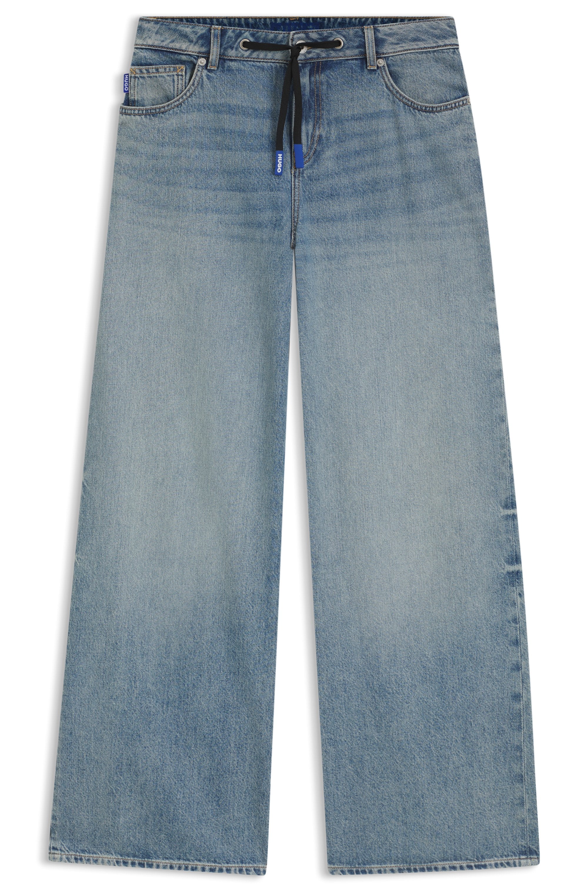 HUGO Blue Weite Jeans »Gobana«, mit Kordelzug zum Binden