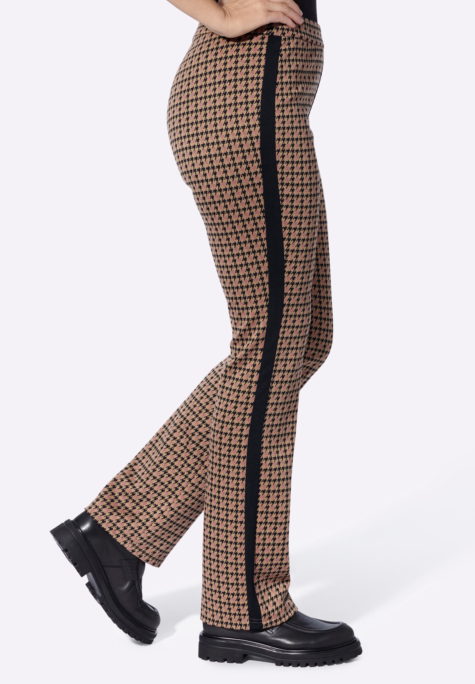 heine Schlupfhose »Jacquard-Hose Schlupfhose mit Kontraststreifen«