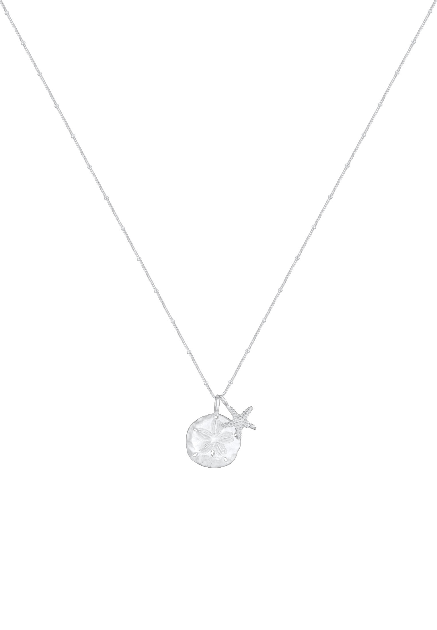 Elli Kette mit Anhänger »Halskette Blume Seestern Maritim 925 Sterling Silber«