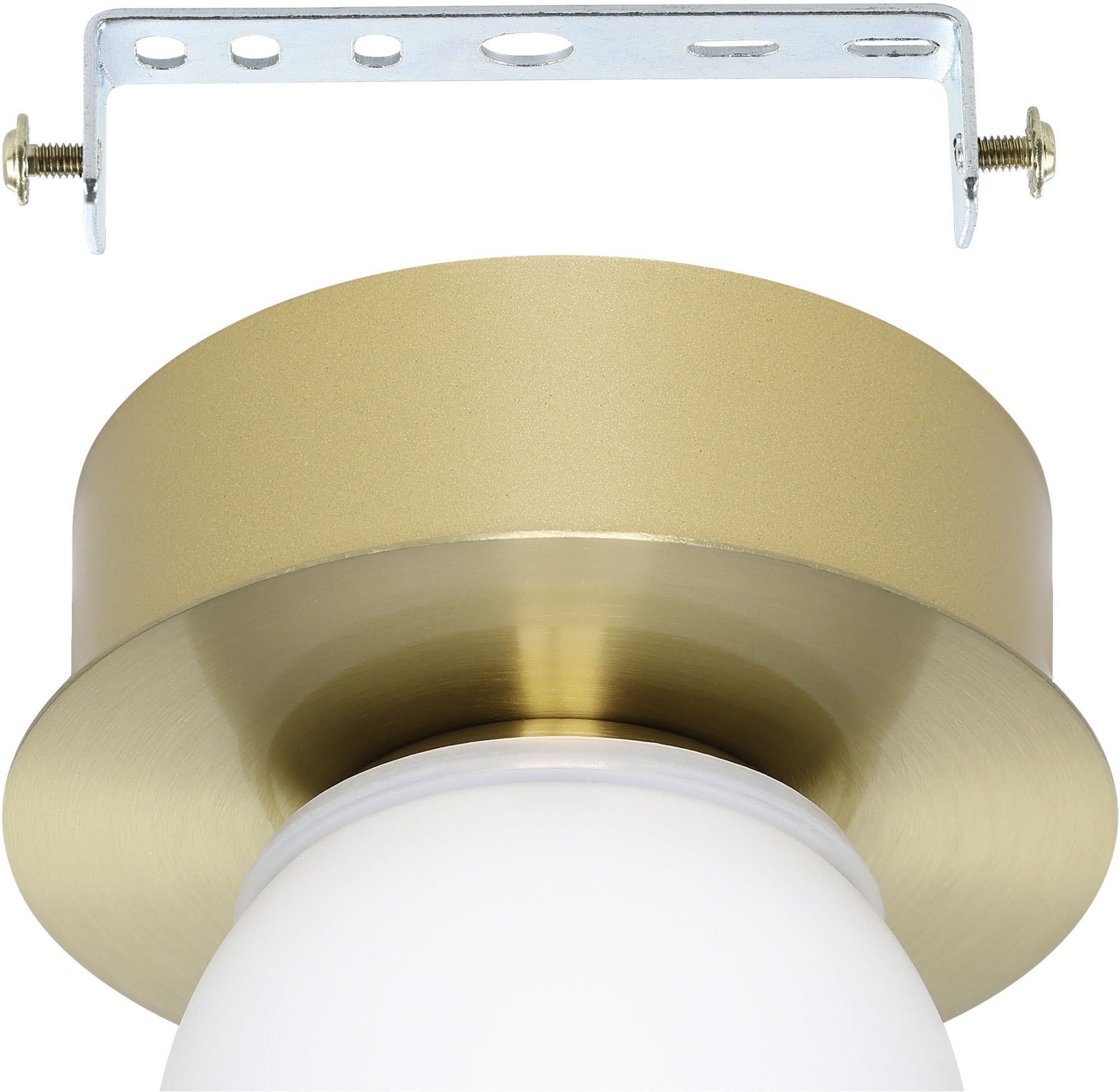 EGLO Deckenleuchte »MOSIANO Wand- / Deckenlampe - Stahl - LED - 1X3,3W - IP44« LED-Modul 1 Stk. Warmweiß Wohzimmerlampe, Esszimmerlampe, Flur, Schlafzimmer, H11,5 x Ø11 cm